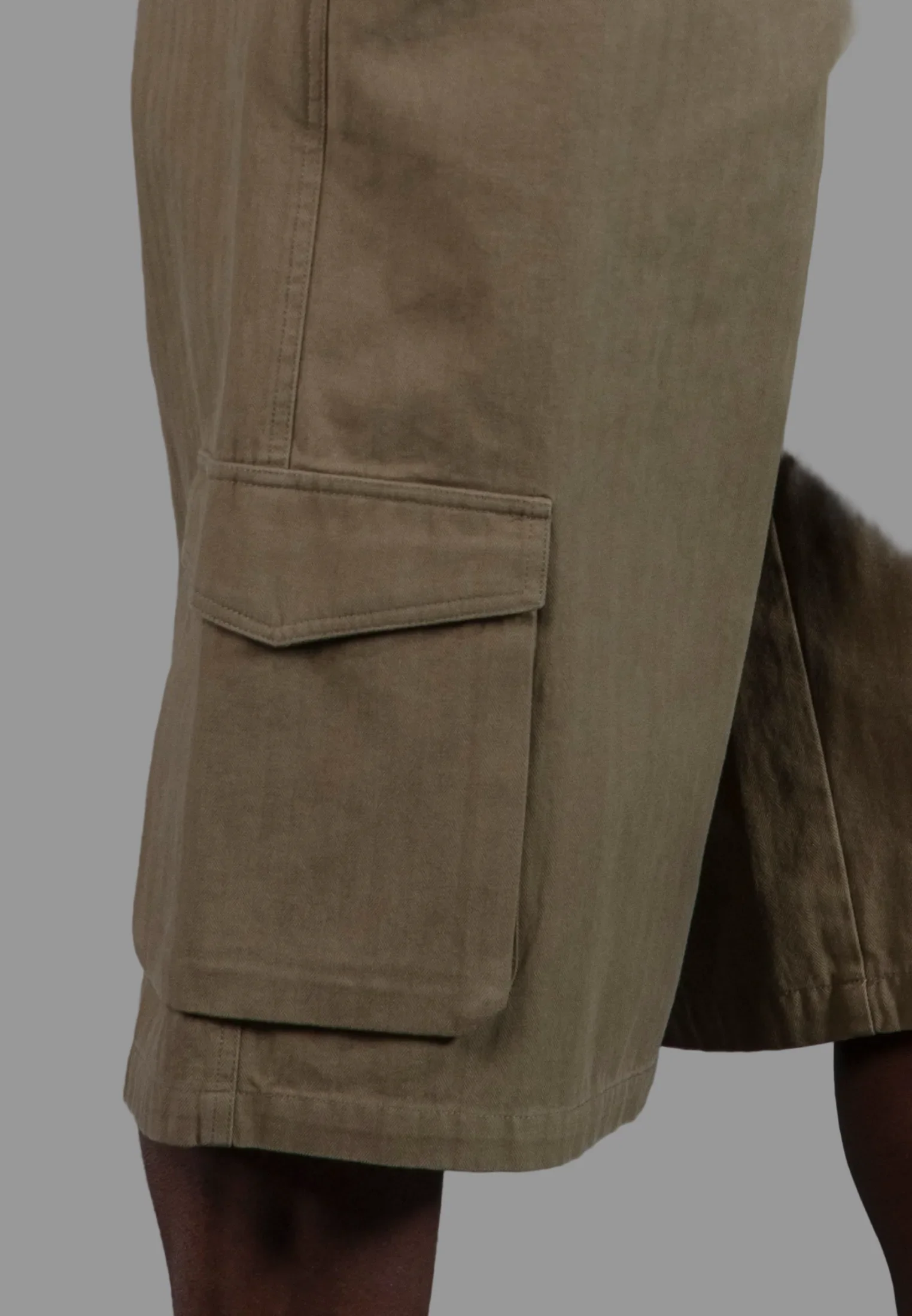 CARGO JORT HERRINGBONE KHAKI - Image 3