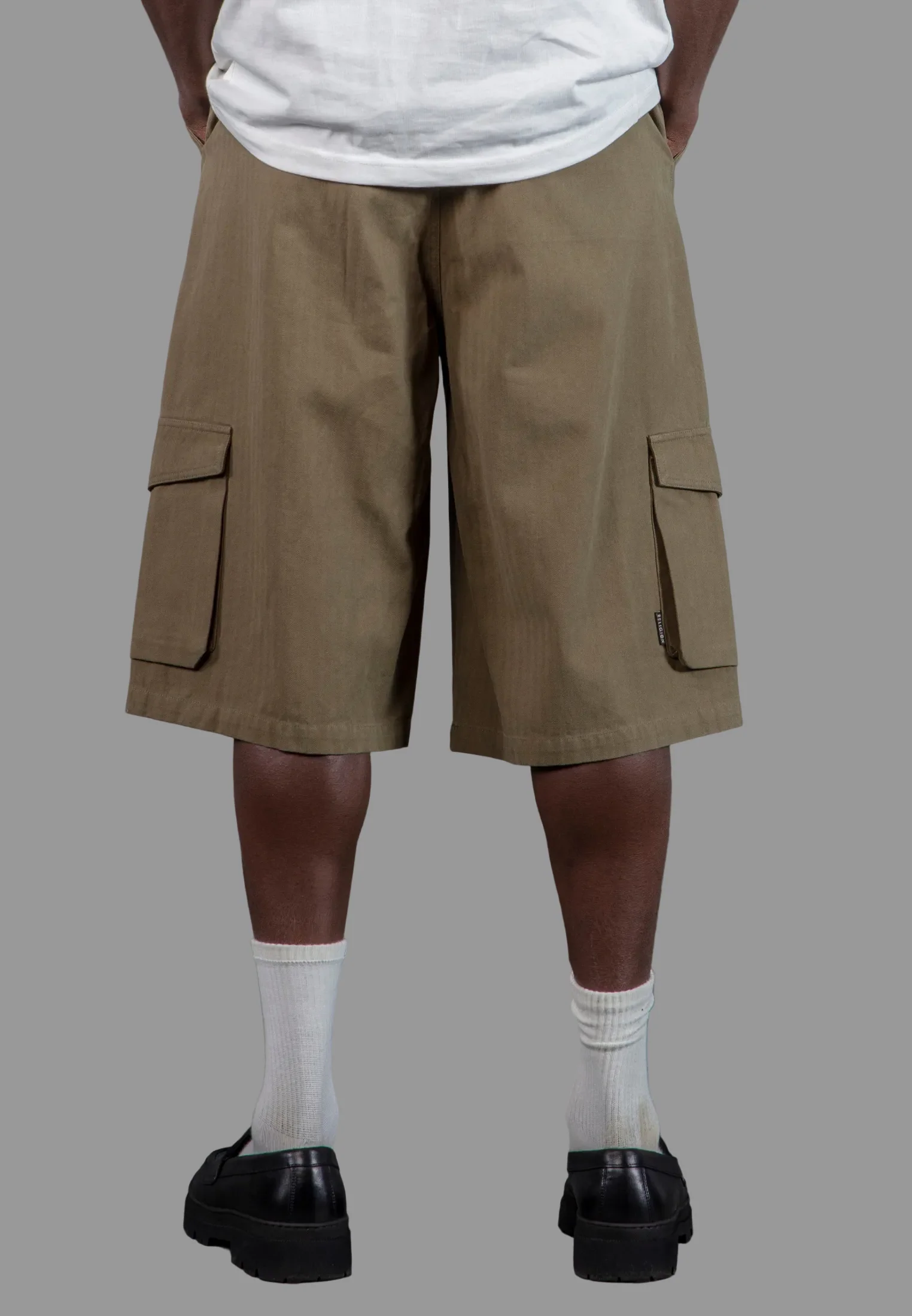 CARGO JORT HERRINGBONE KHAKI - Image 6