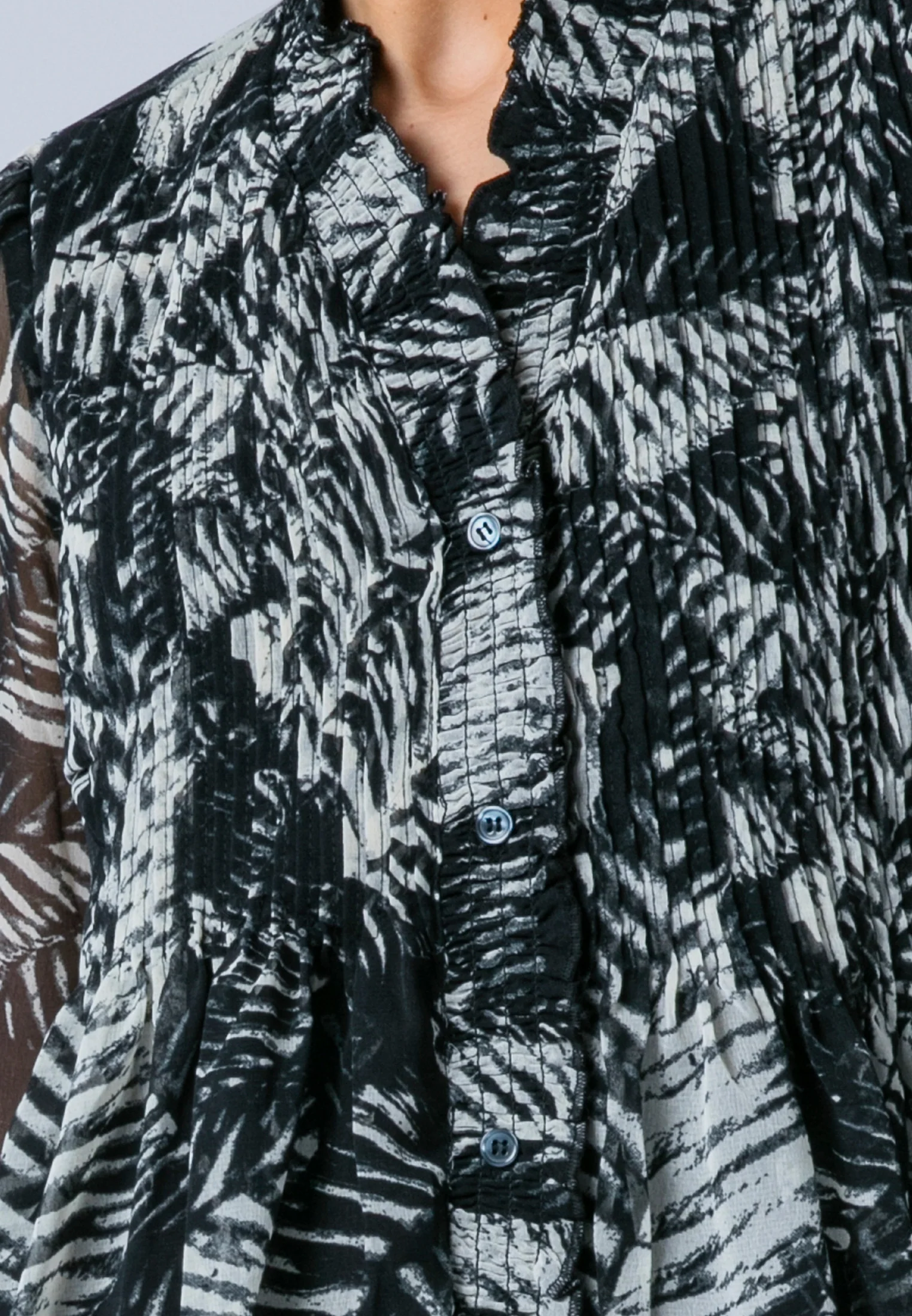CAROLINA SHIRT VAMP BLACK & WHITE - Image 6