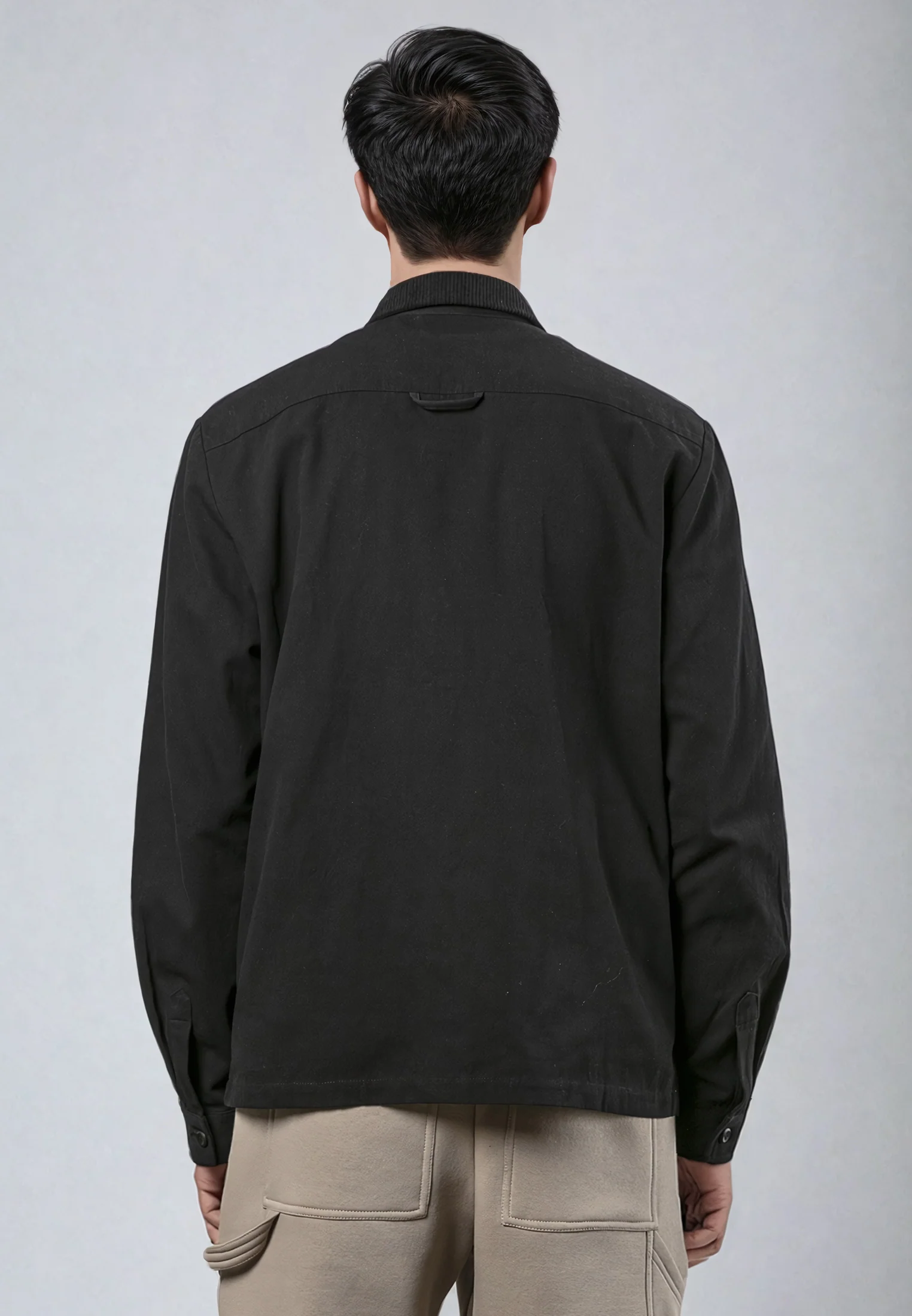 CLIP OVER SHIRT BLACK - Image 4