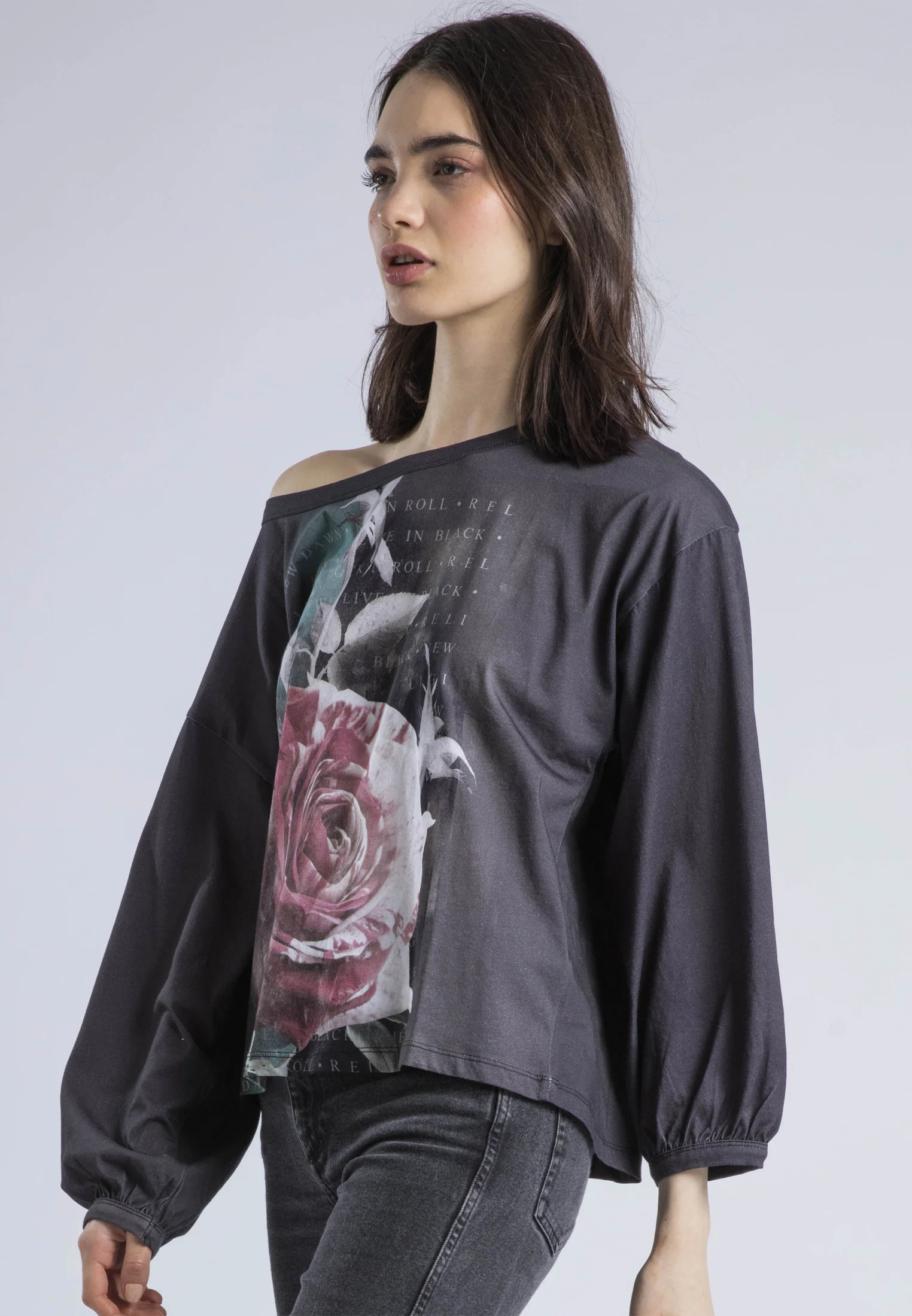 CLOAK LS TOP BLUSH GRAPHIC - Image 4