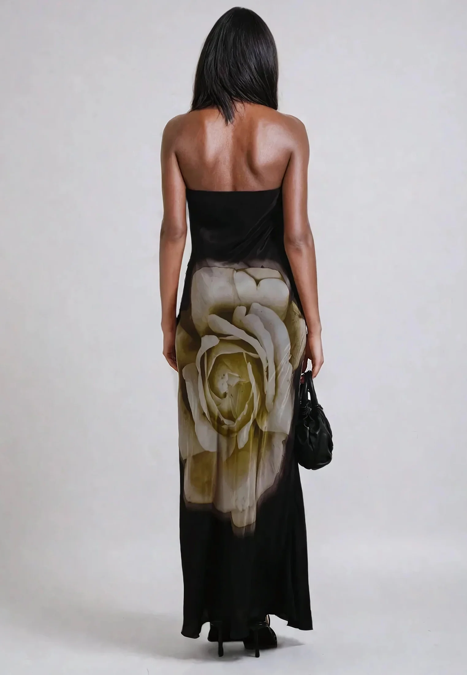 COCO MAXI DRESS SEPIA GREEN - Image 2