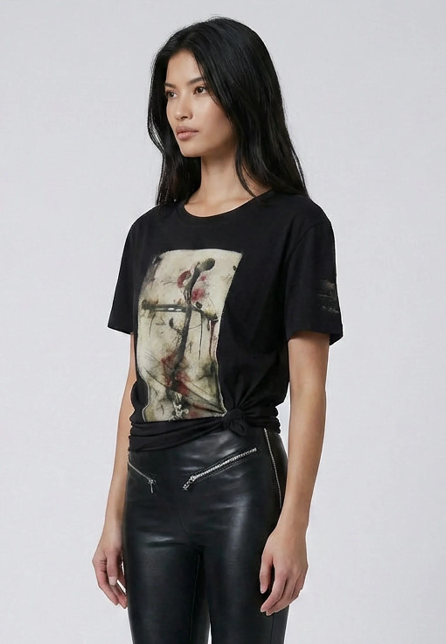 CORNERSTONE T-SHIRT WASHED BLACK - Image 4