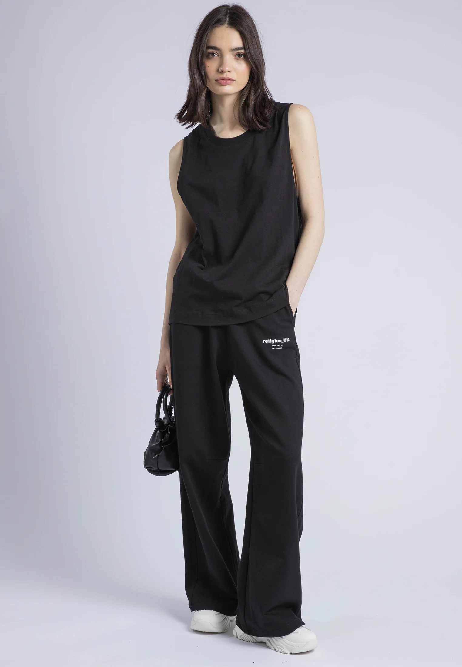 RELAXED BASIC VEST BLACK - Image 2