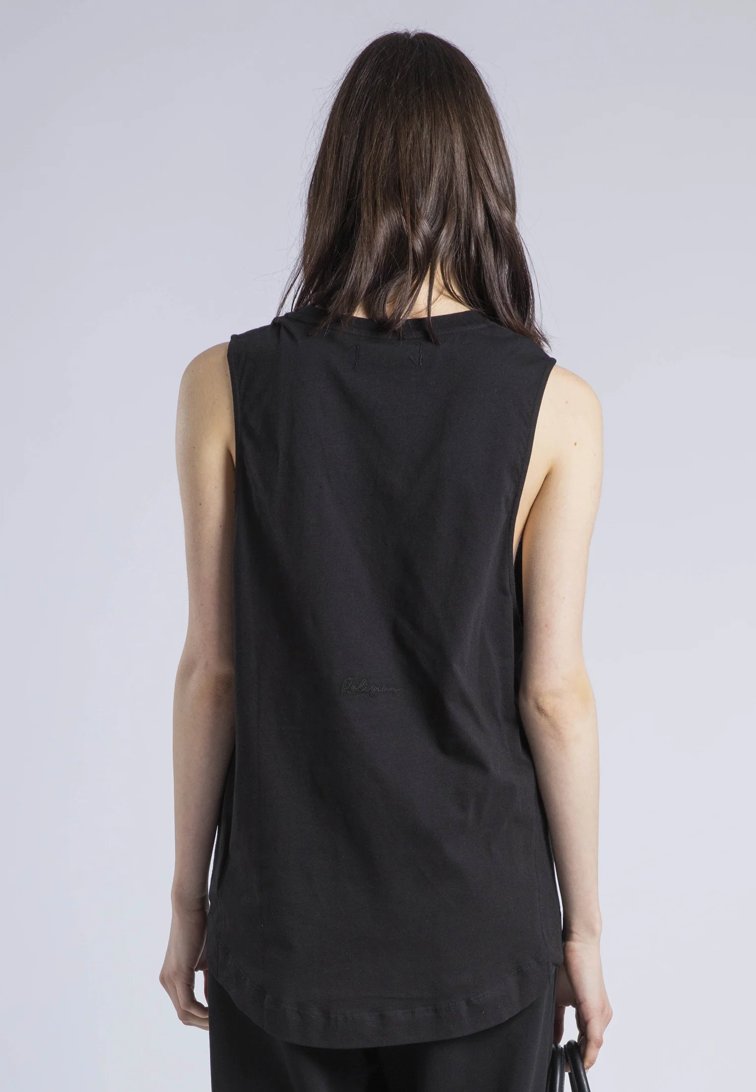 RELAXED BASIC VEST BLACK - Image 3