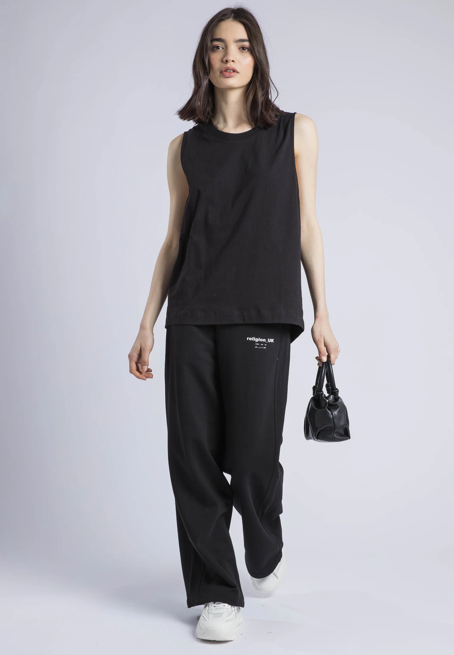 RELAXED BASIC VEST BLACK - Image 4