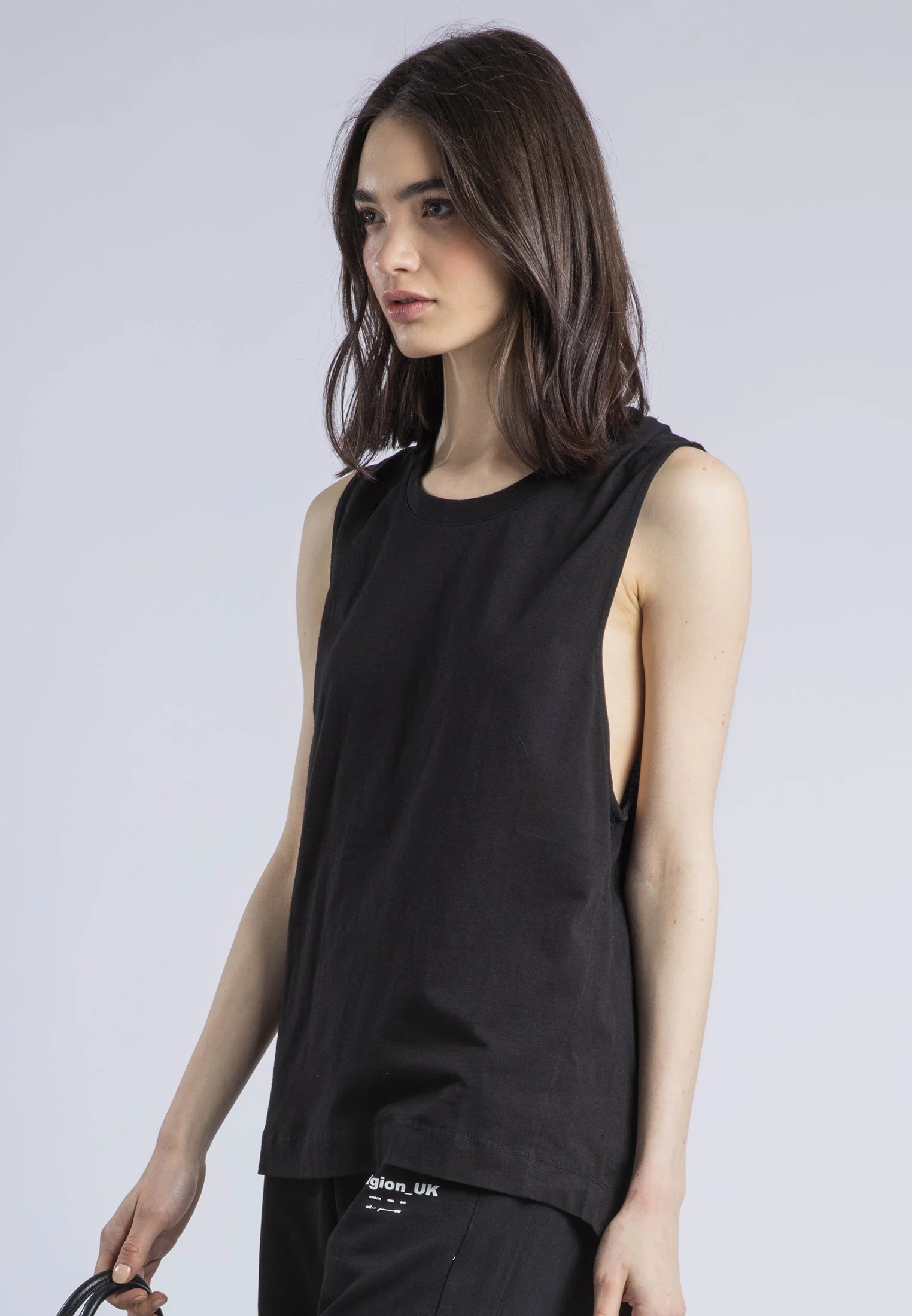 RELAXED BASIC VEST BLACK - Image 6
