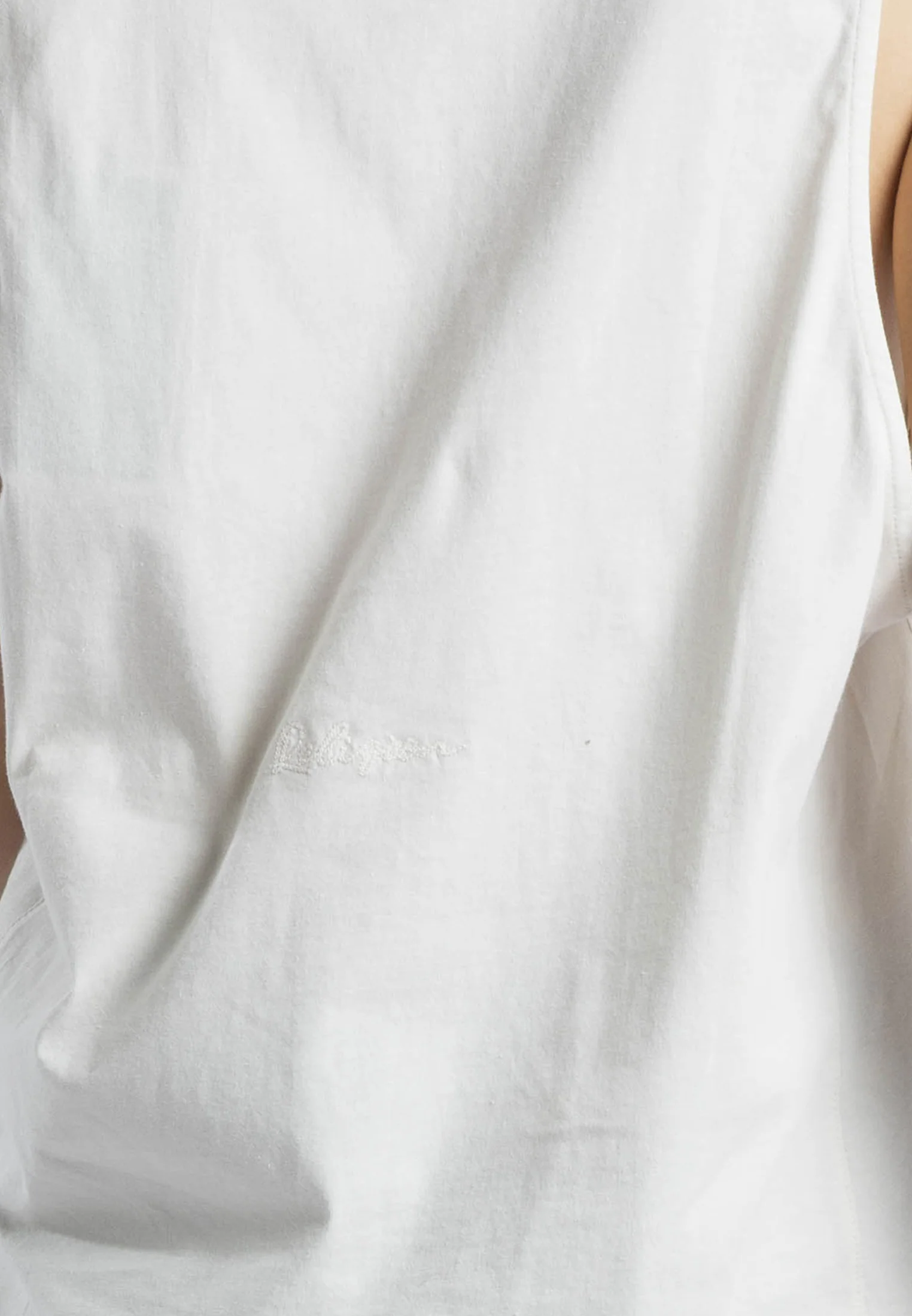 RELAXED BASIC VEST WHITE ONYX - Image 3