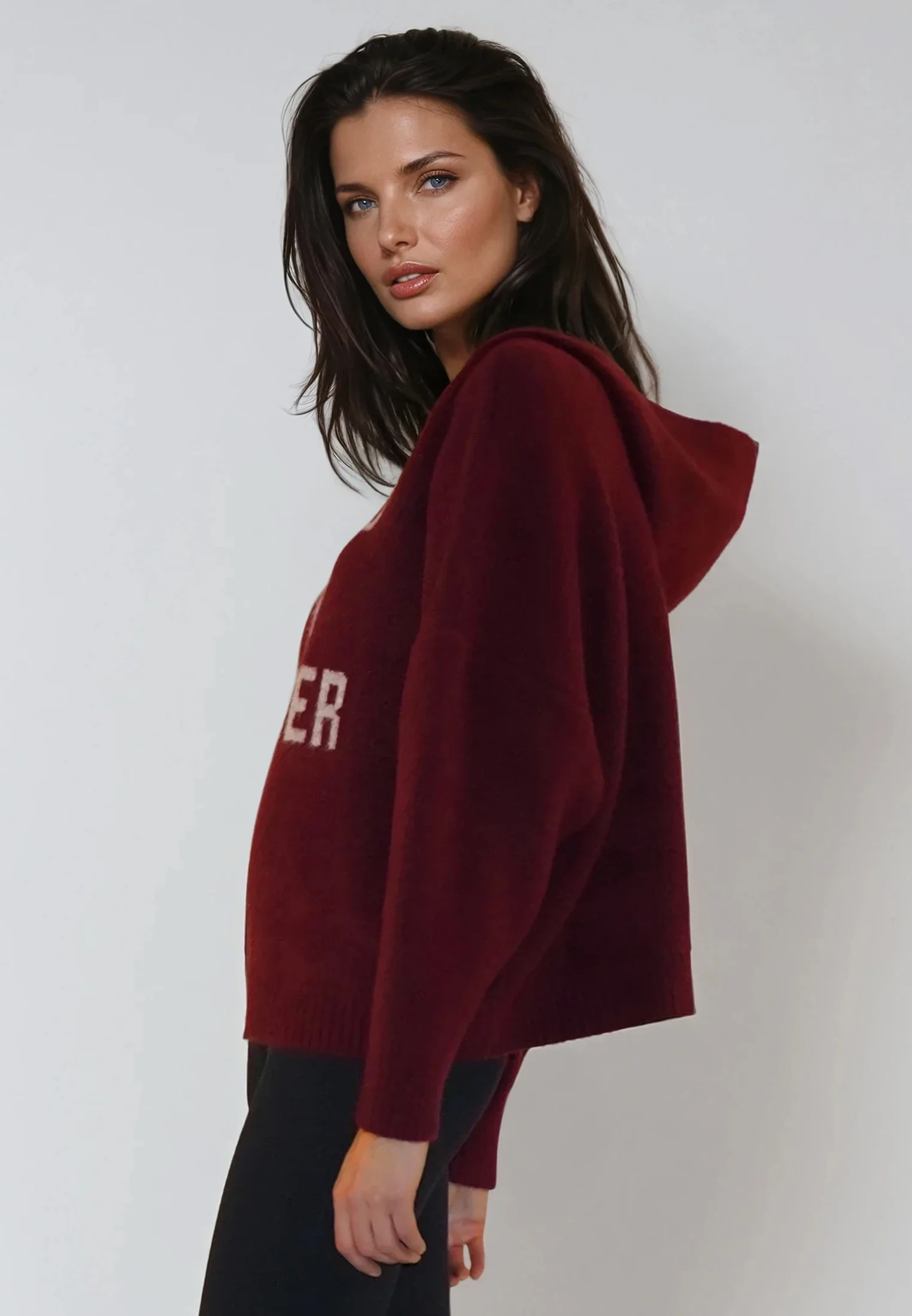 COURTNEY HOODIE JUMPER PORT - Image 2