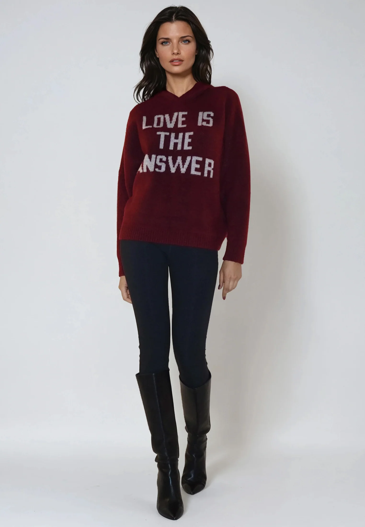 COURTNEY HOODIE JUMPER PORT - Image 4