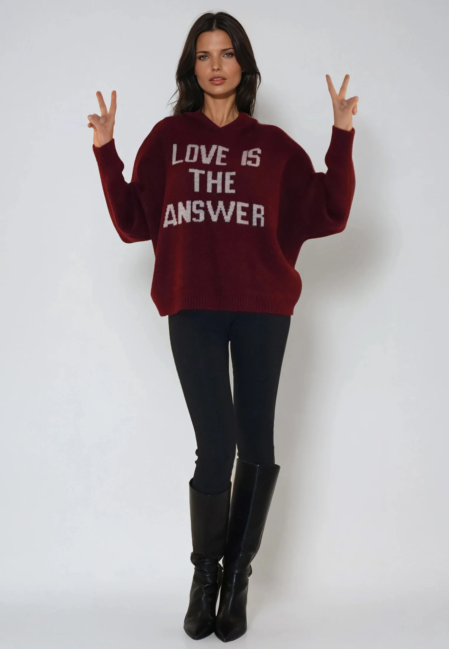 COURTNEY HOODIE JUMPER PORT - Image 5