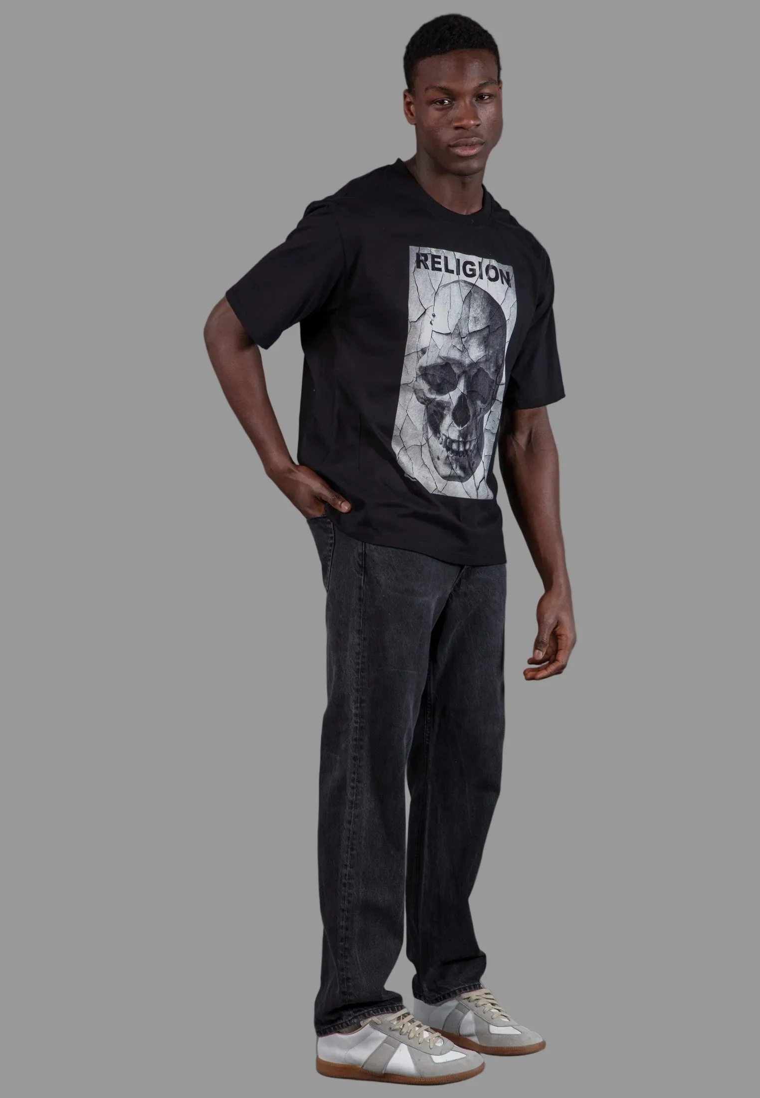 CRACK T-SHIRT BLACK - Image 4
