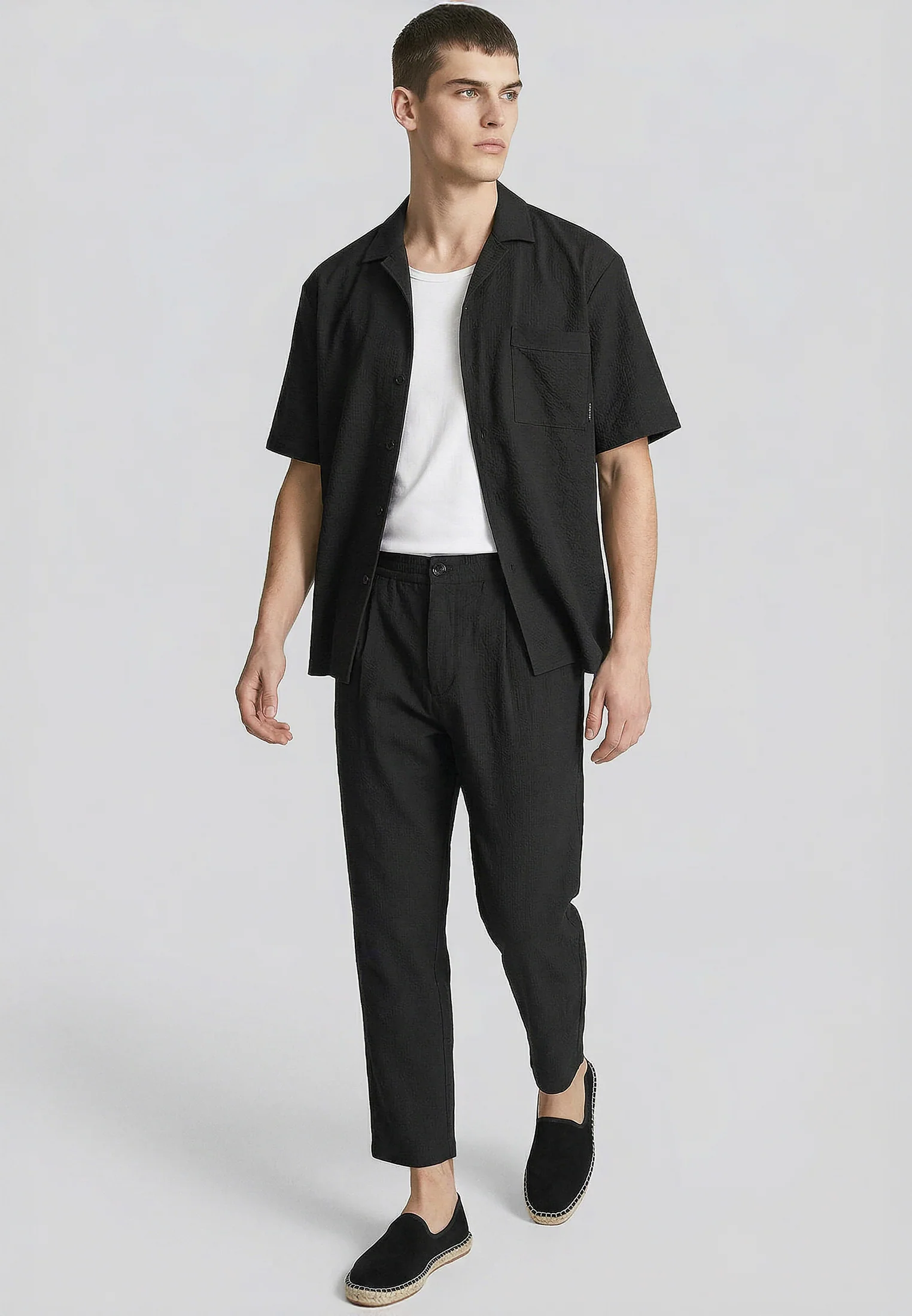 CRINKLE CHINO BLACK - Image 2