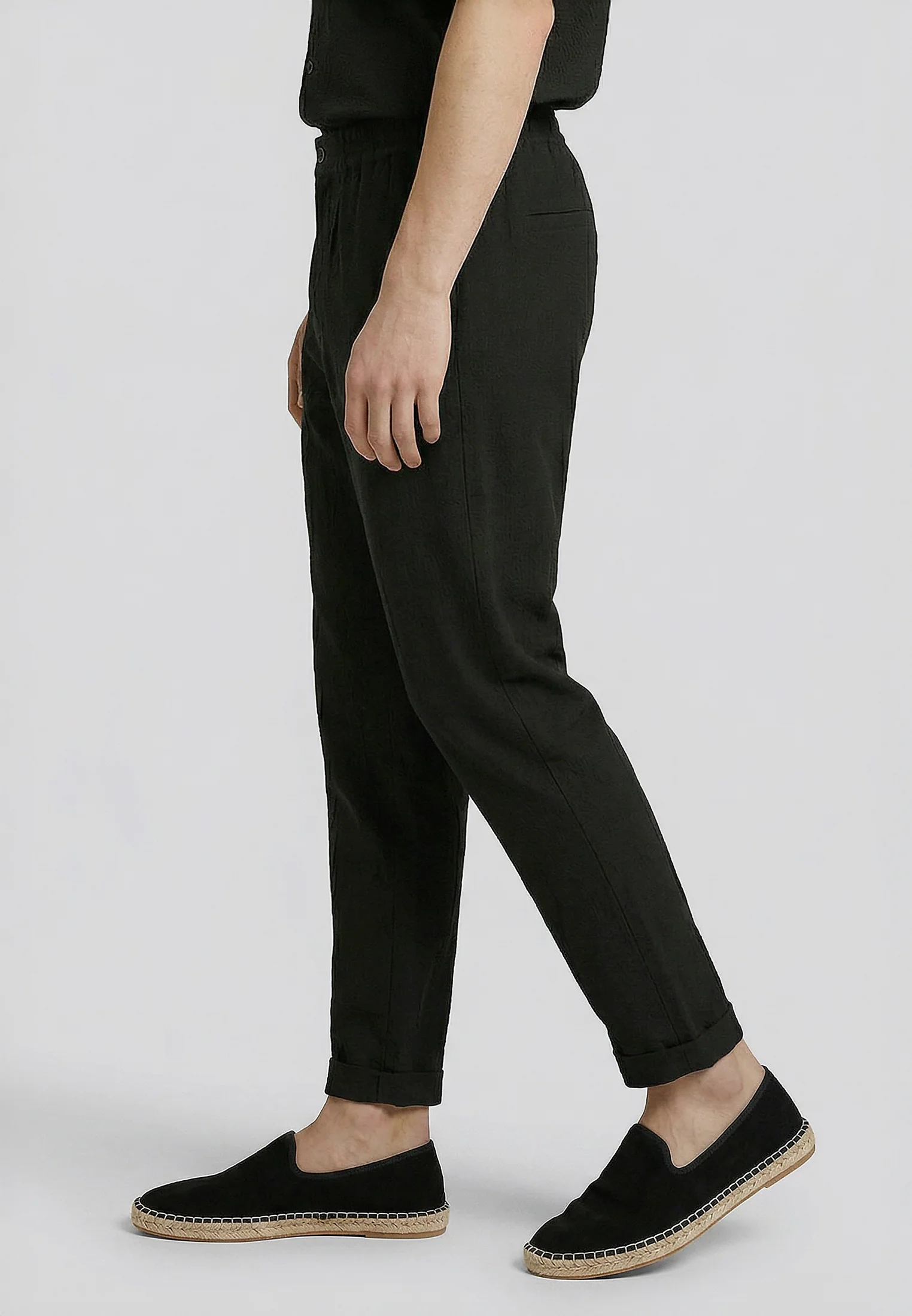 CRINKLE CHINO BLACK - Image 4