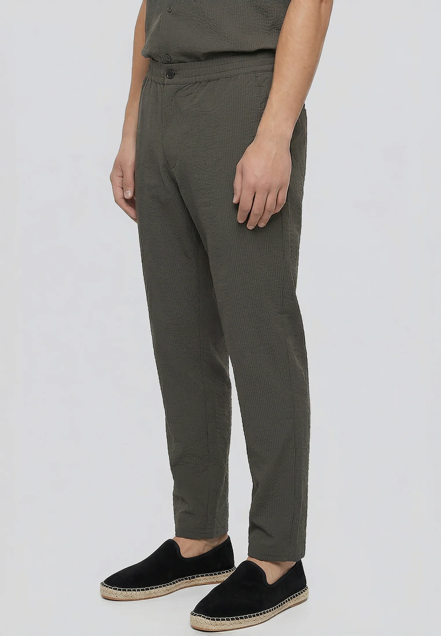 CRINKLE CHINO SLATE - Image 4
