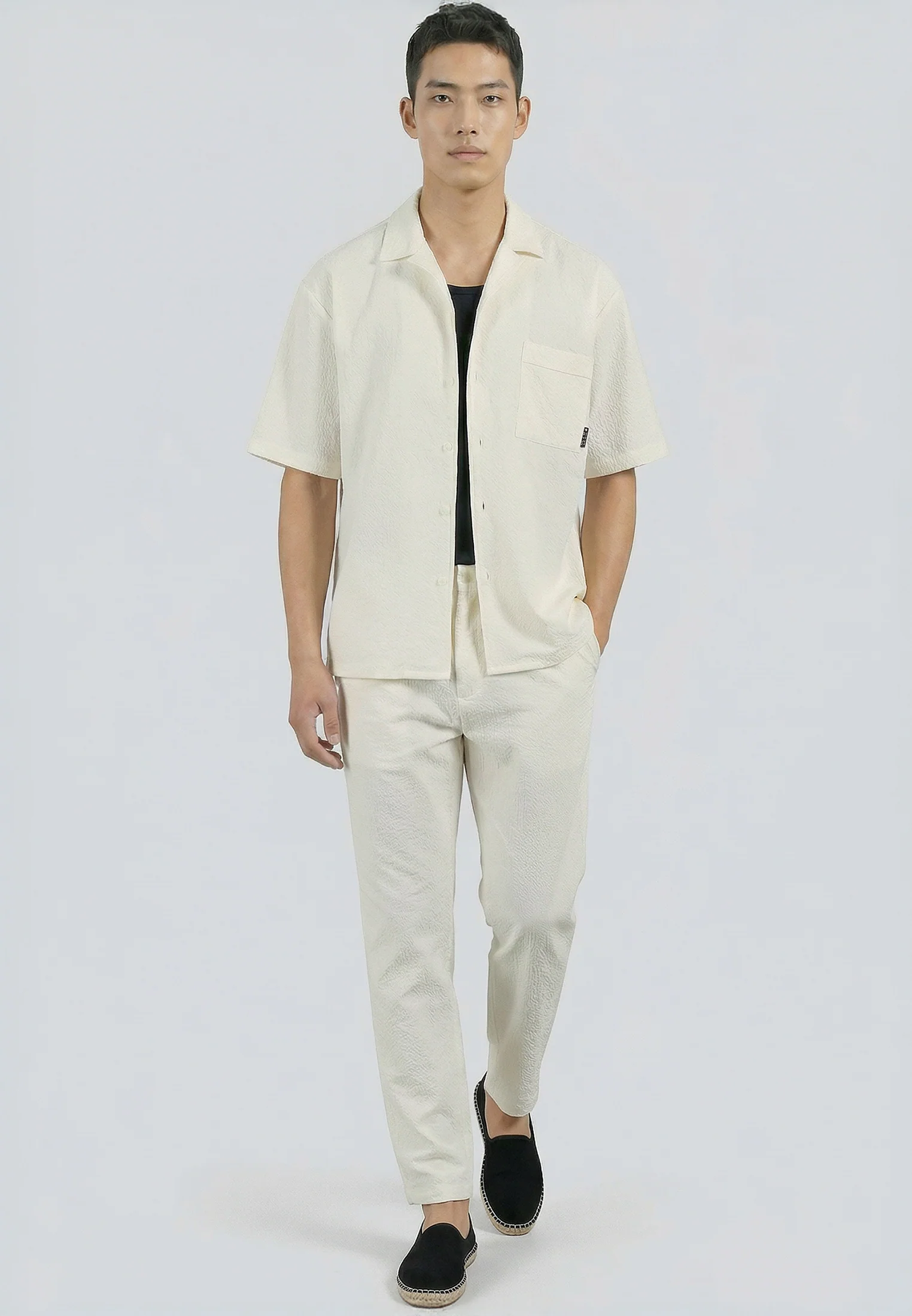 CRINKLE CHINO STONE - Image 2
