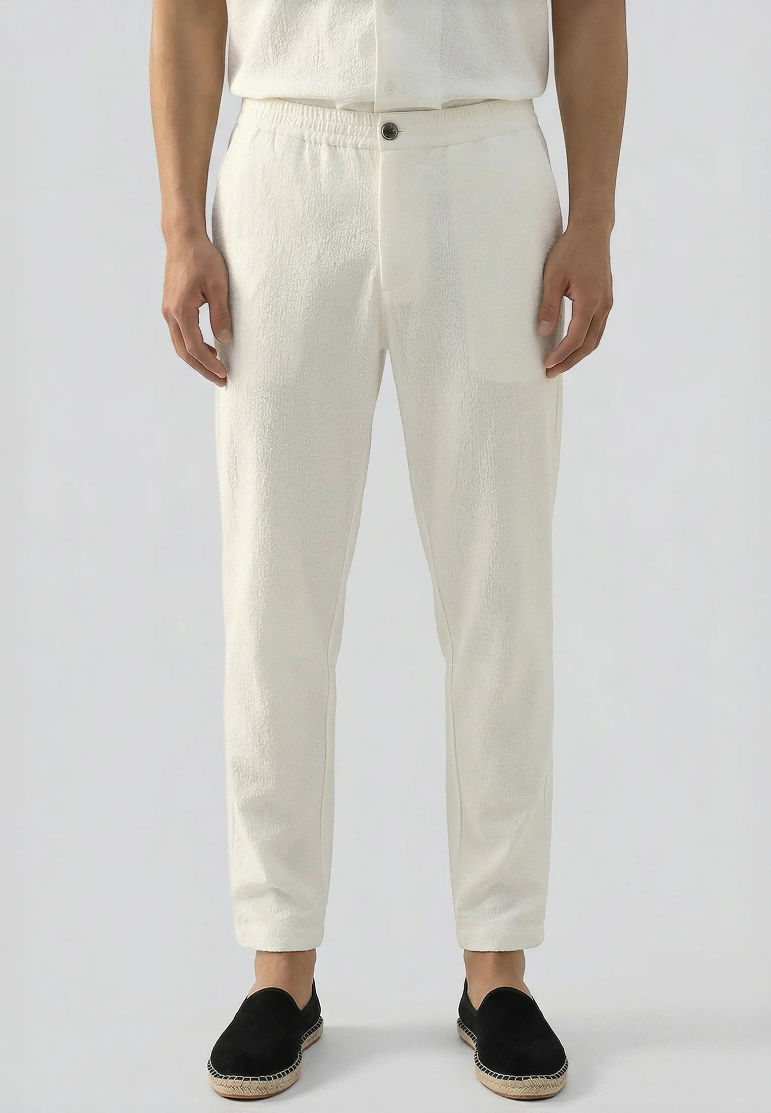 CRINKLE CHINO STONE - Image 4