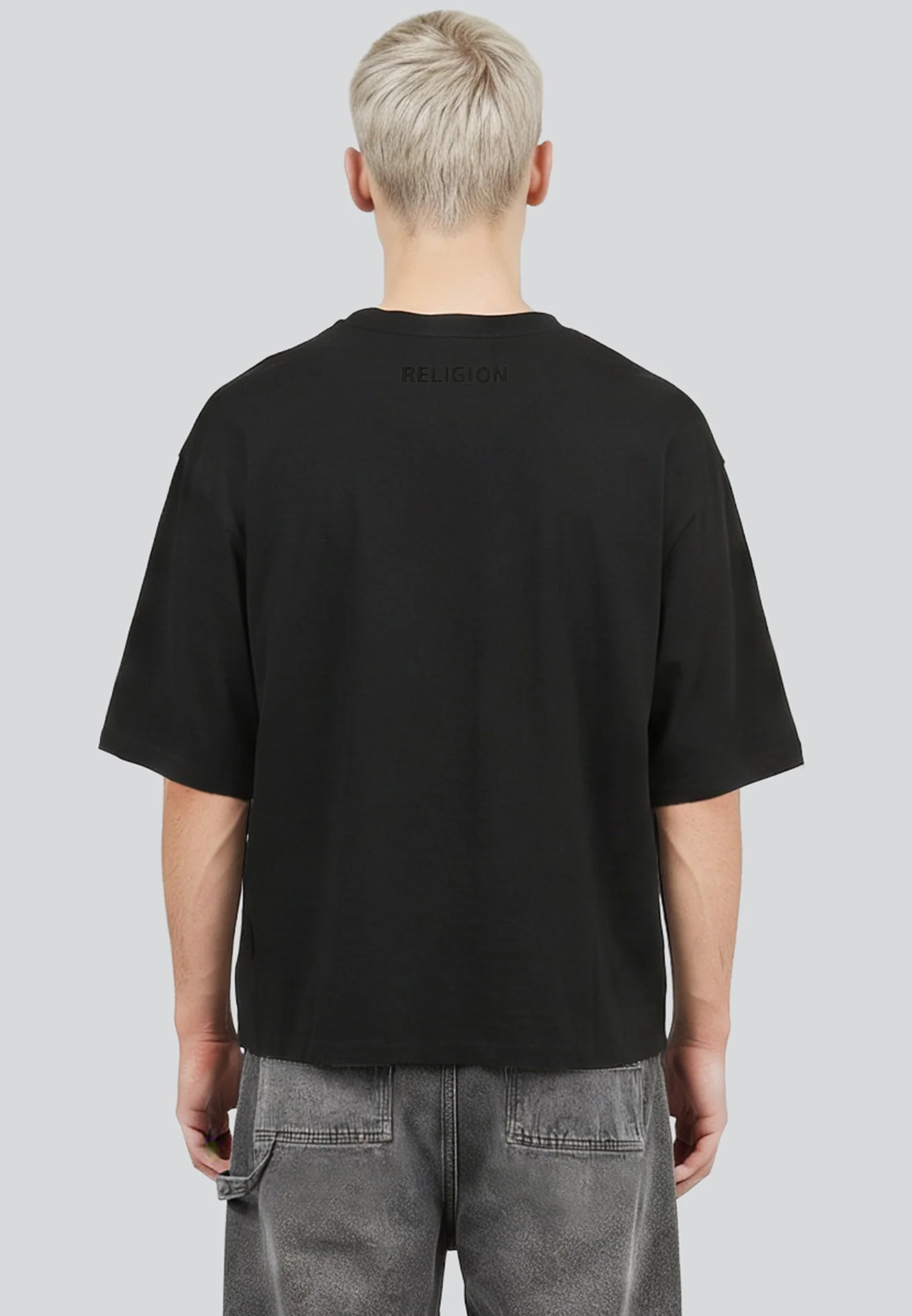 CROP BOX T-SHIRT BLACK - Image 5