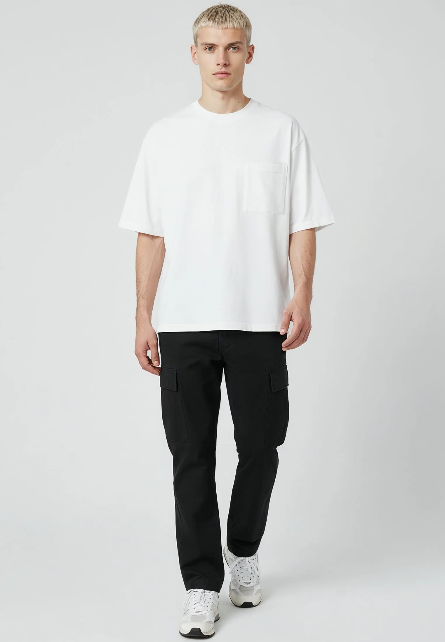 CROP BOX T-SHIRT WHITE - Image 3