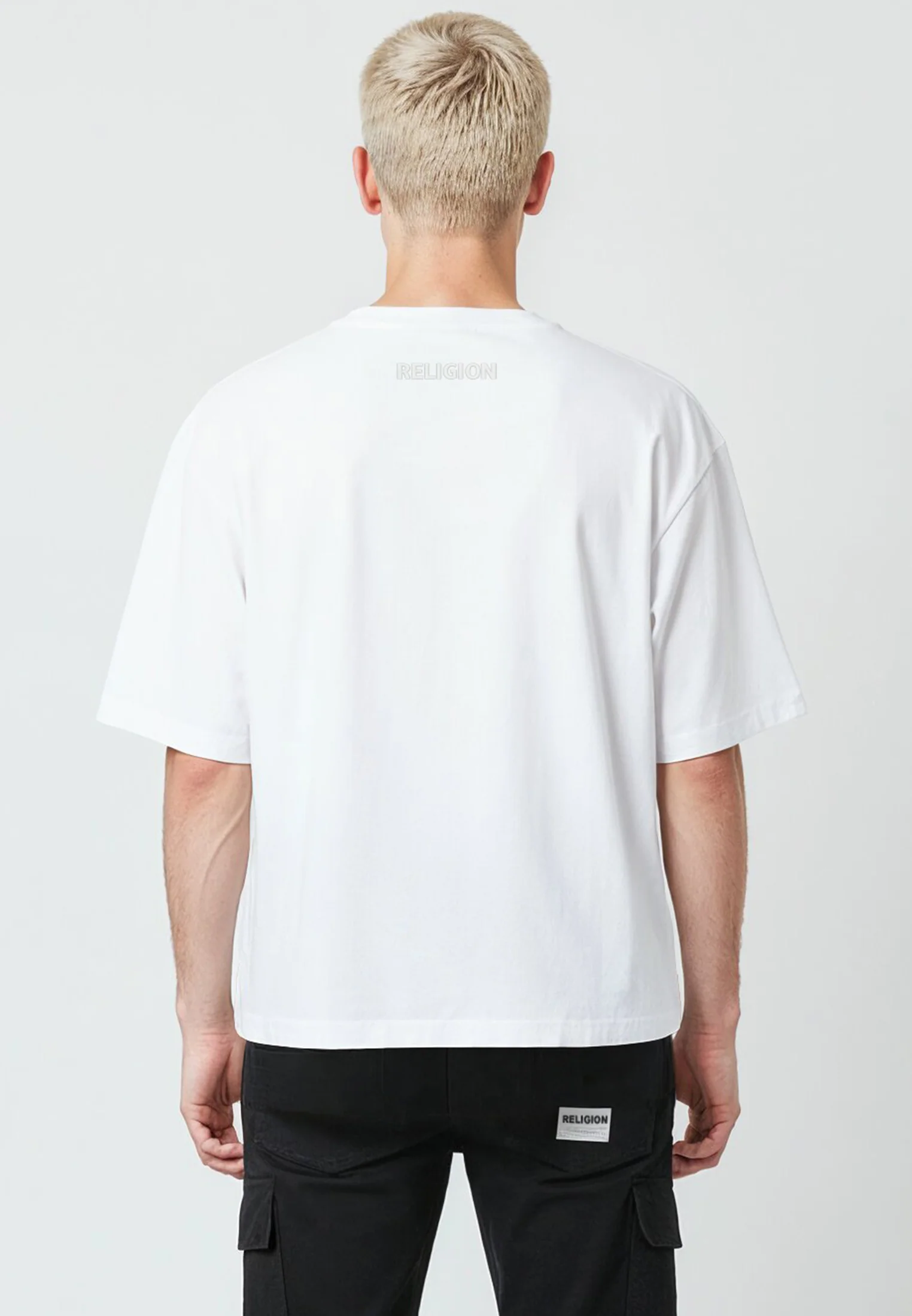 CROP BOX T-SHIRT WHITE - Image 4