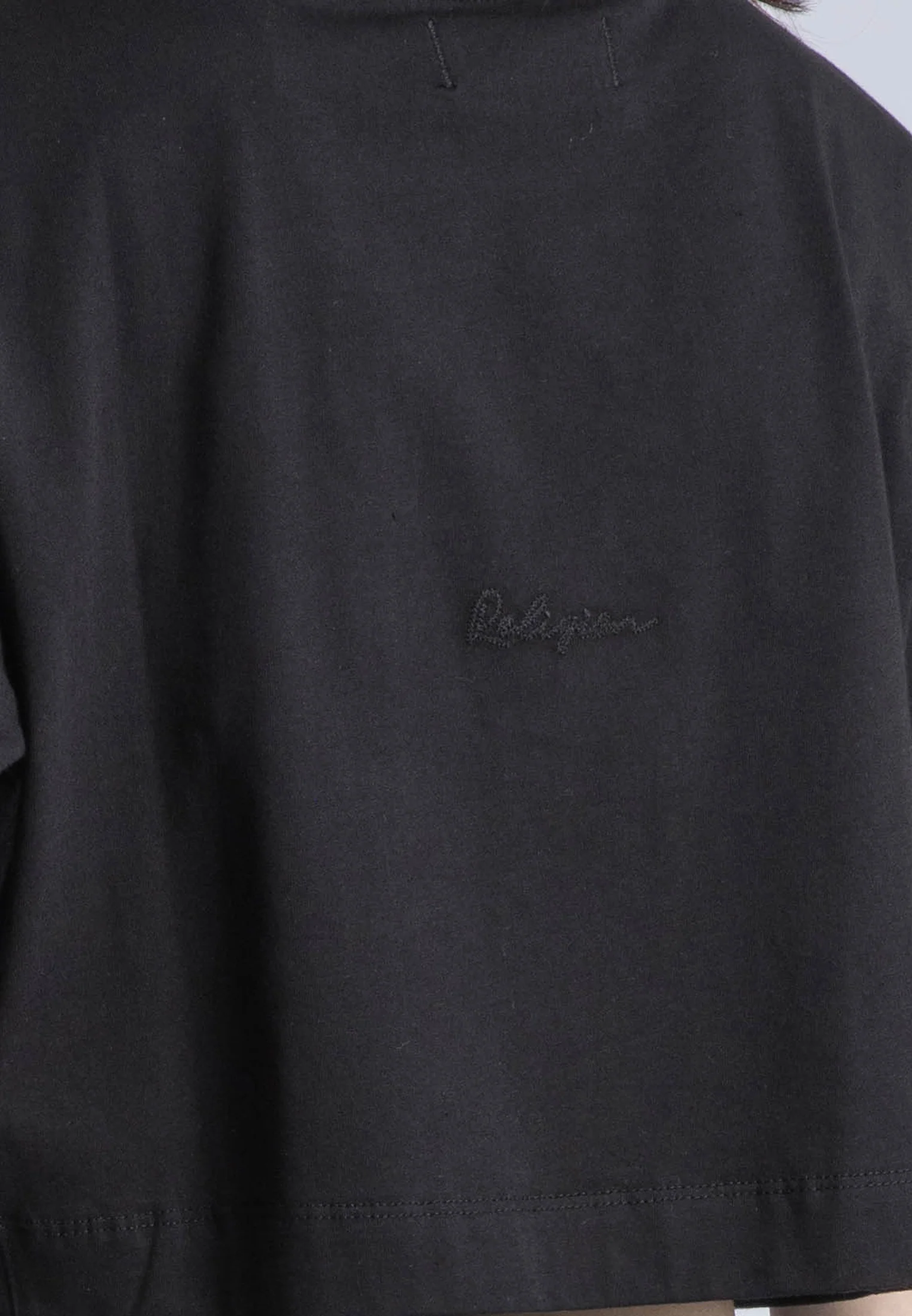 BASIC CROP T-SHIRT BLACK - Image 7