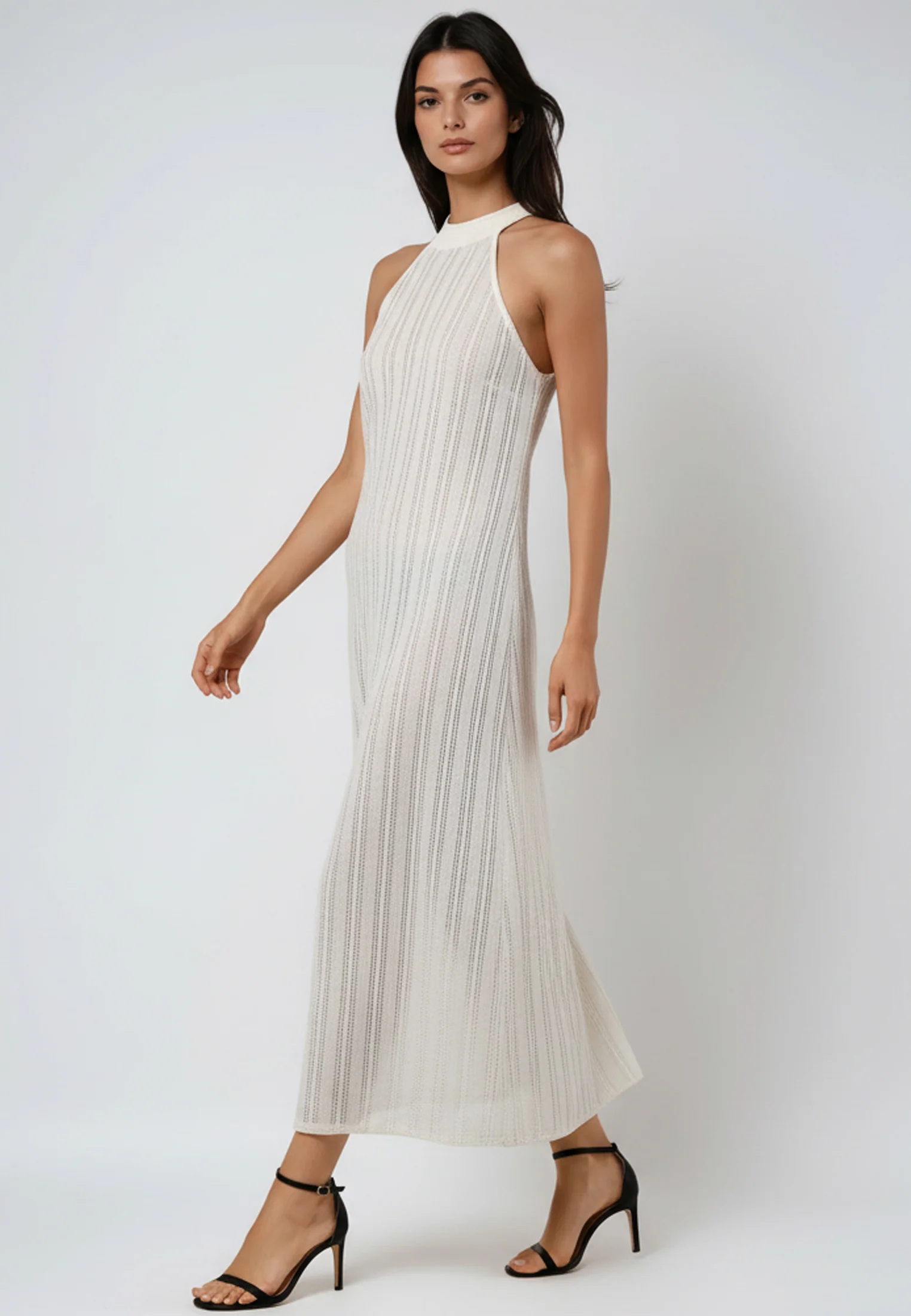 CRUSH DRESS WHITE