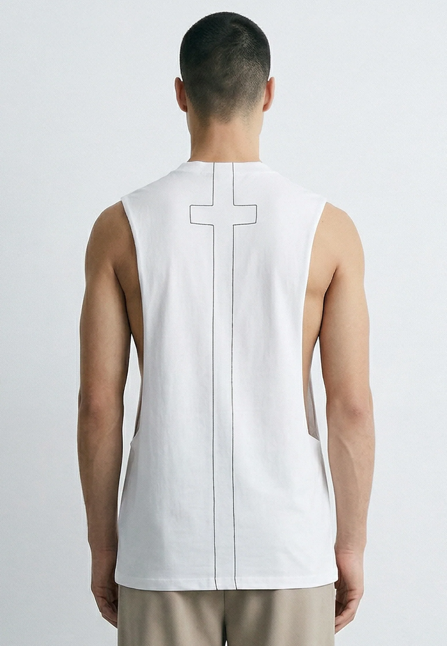 CUTAWAY VEST WHITE - Image 4