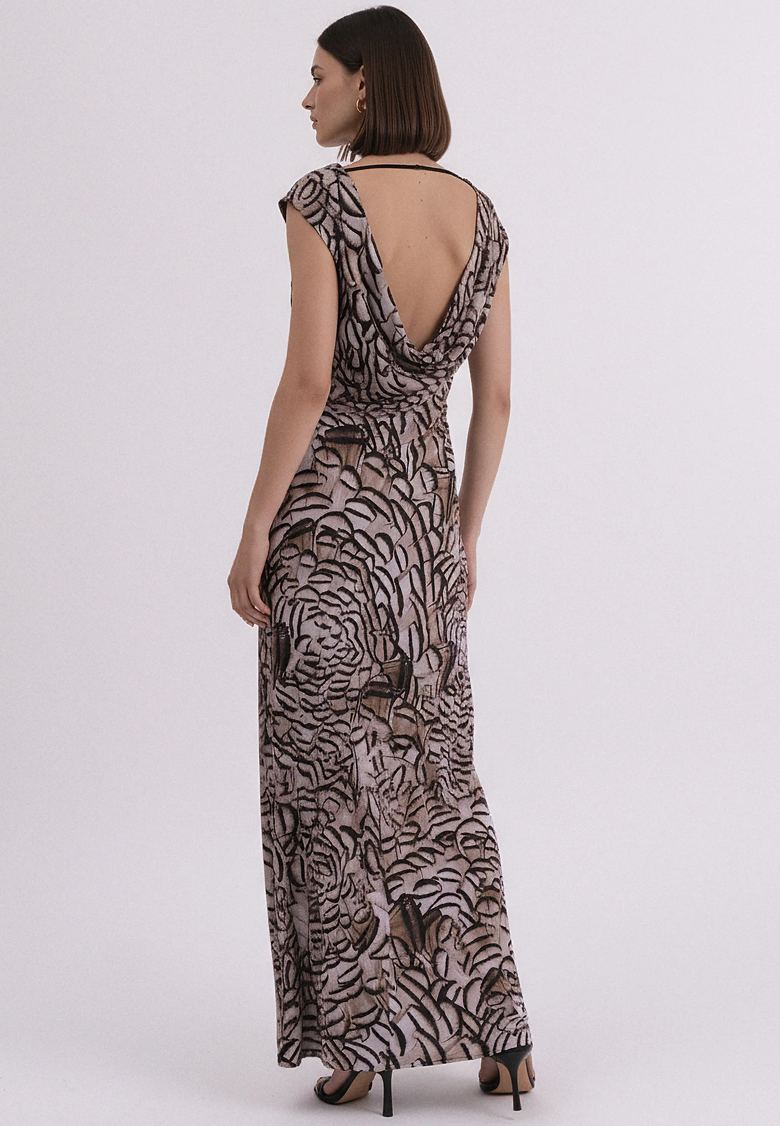 DAWN MAXI DRESS PLUME PRINT - Image 3