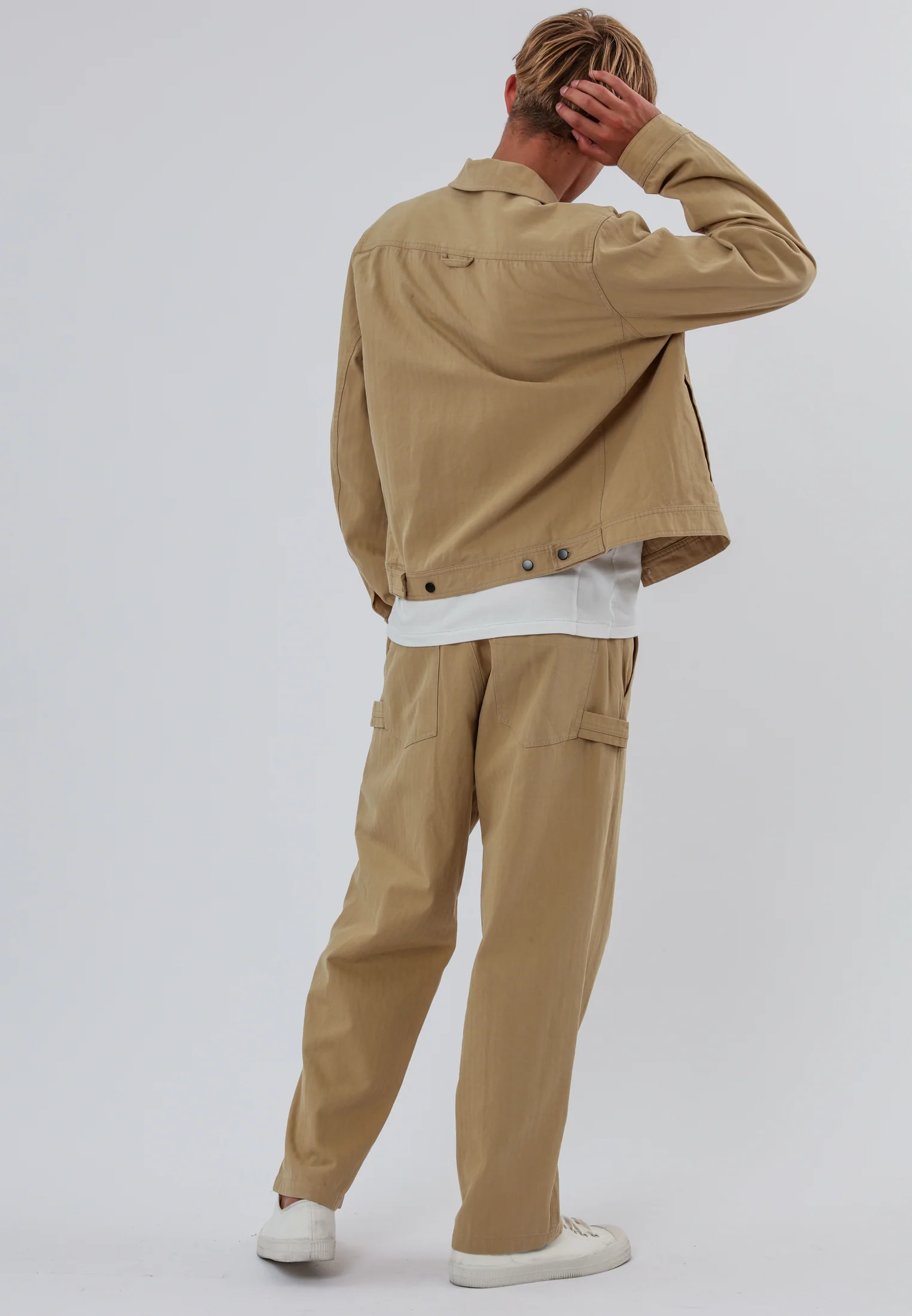 DENIM JACKET SAND - Image 7