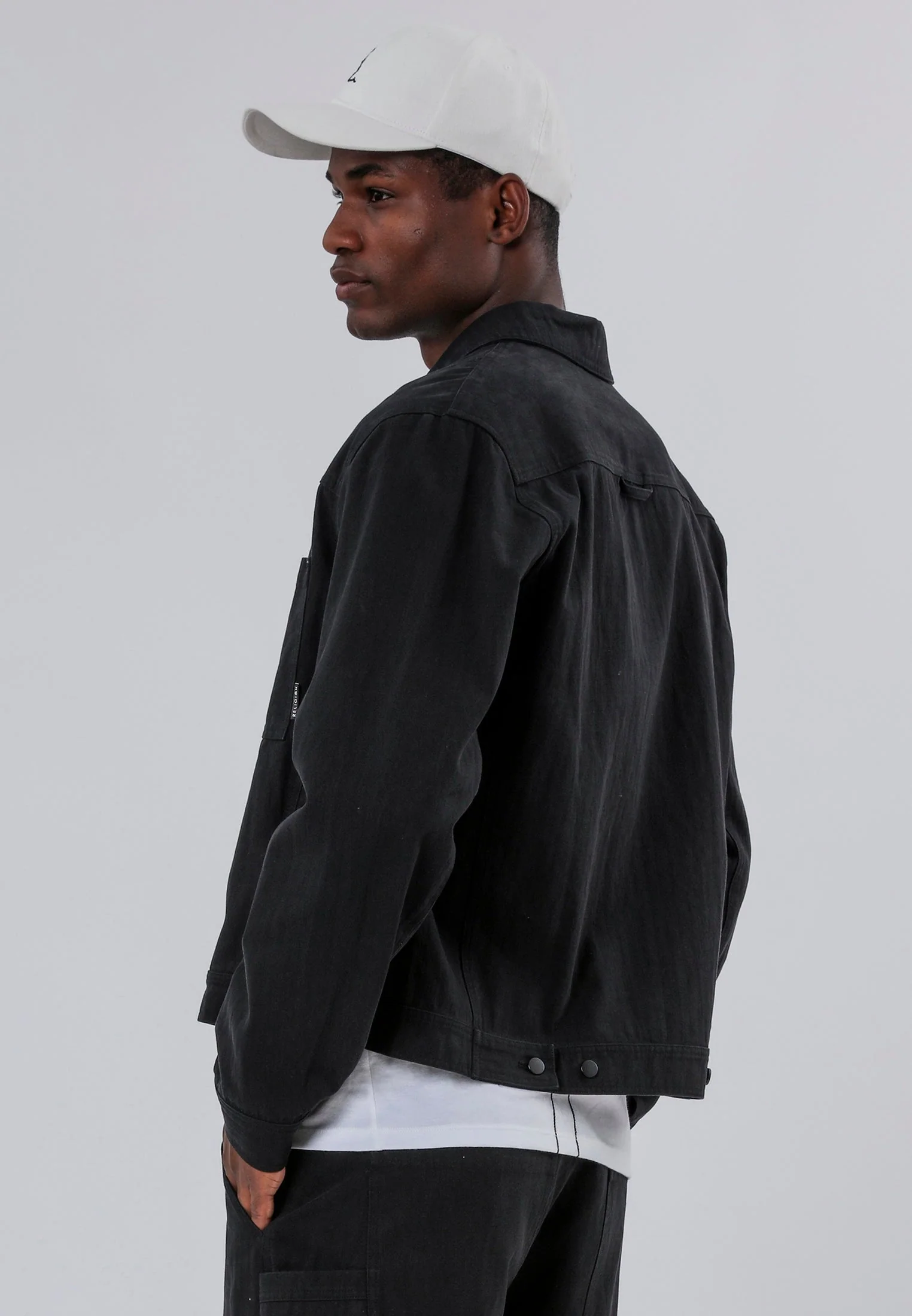 DENIM JACKET BLACK - Image 3