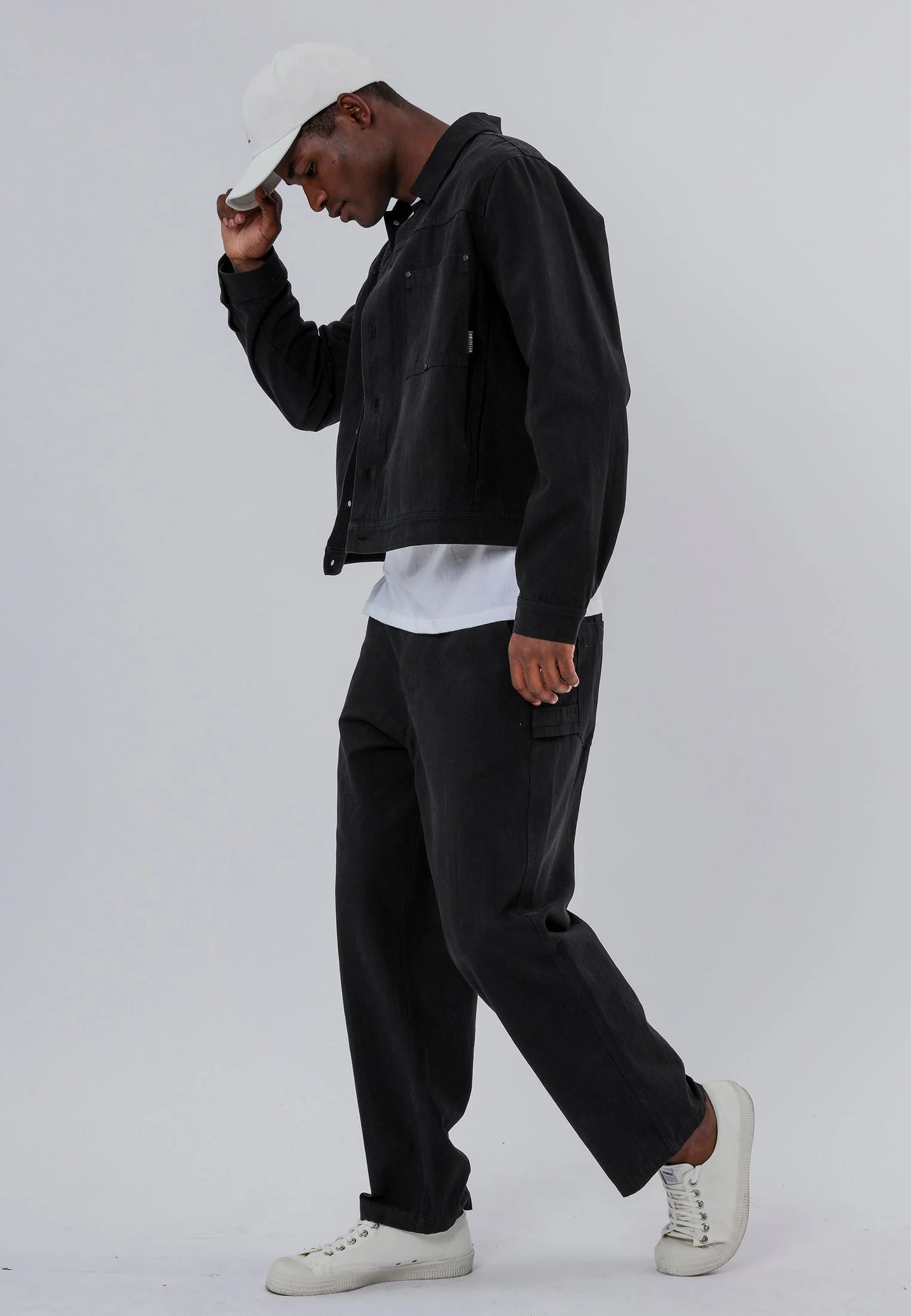 DENIM JACKET BLACK - Image 4