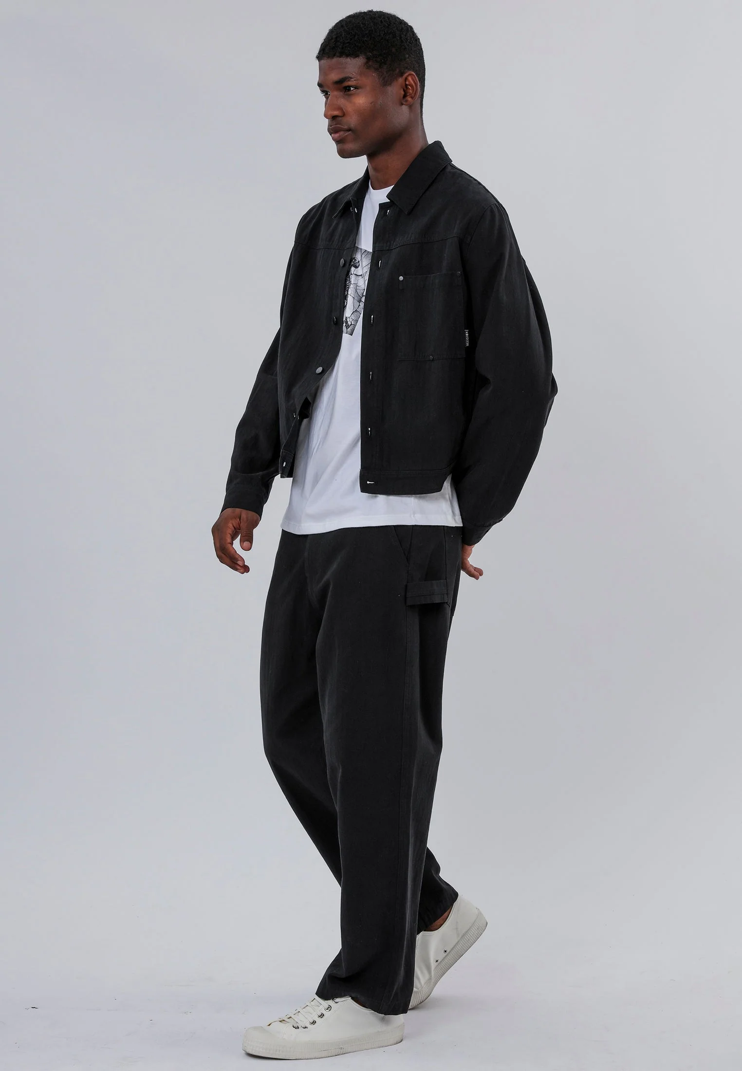 DENIM JACKET BLACK - Image 5
