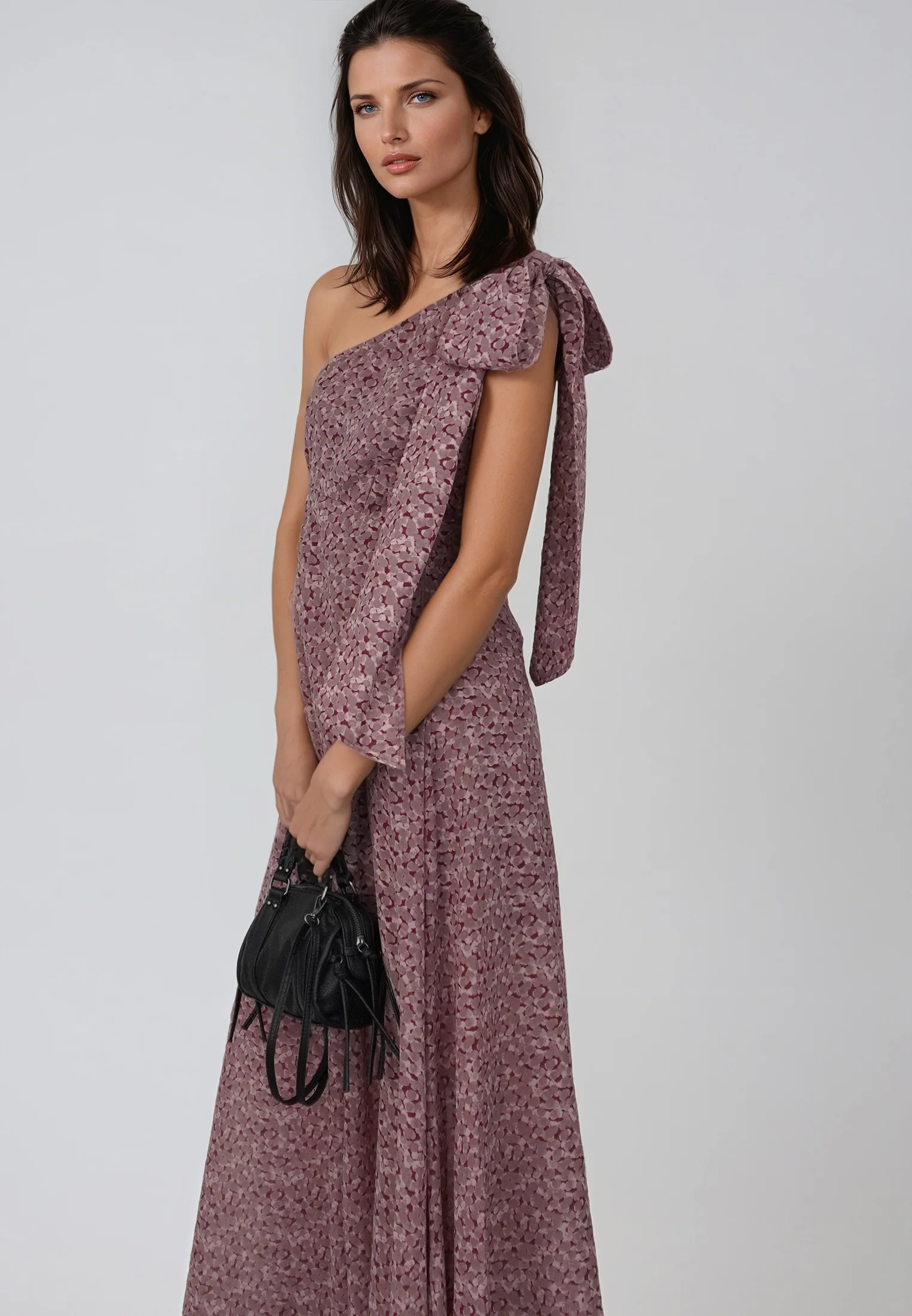 MARINA ONE SHOULDER DRESS BLEND ASHES - Image 3
