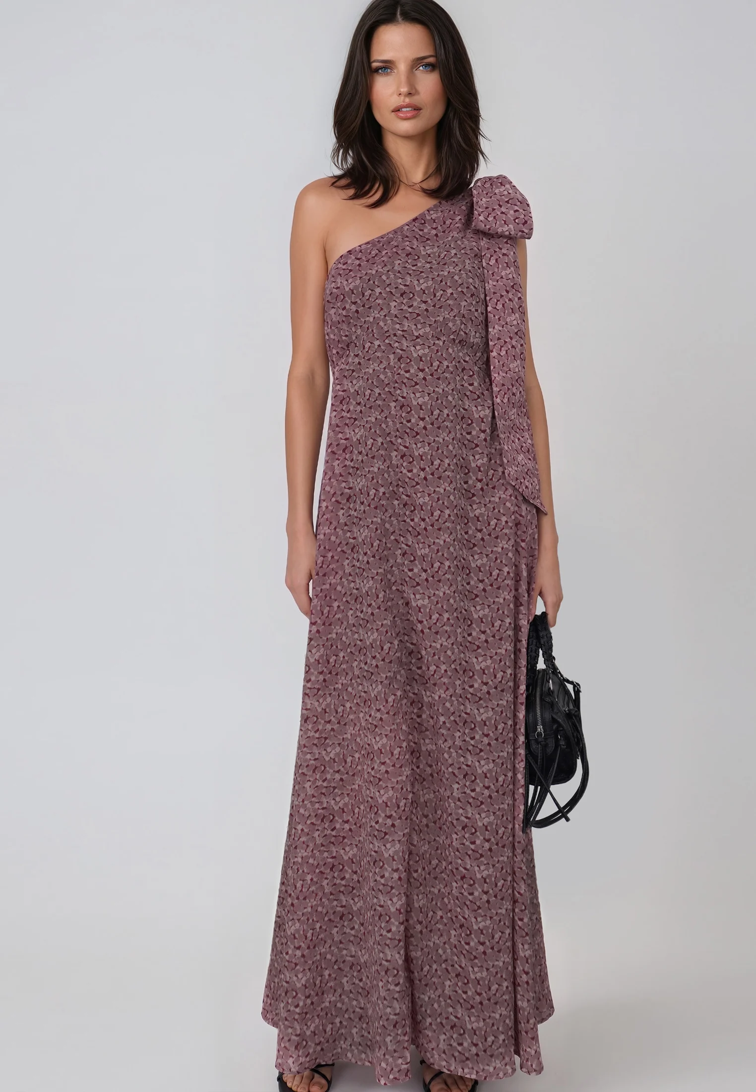 MARINA ONE SHOULDER DRESS BLEND ASHES - Image 8