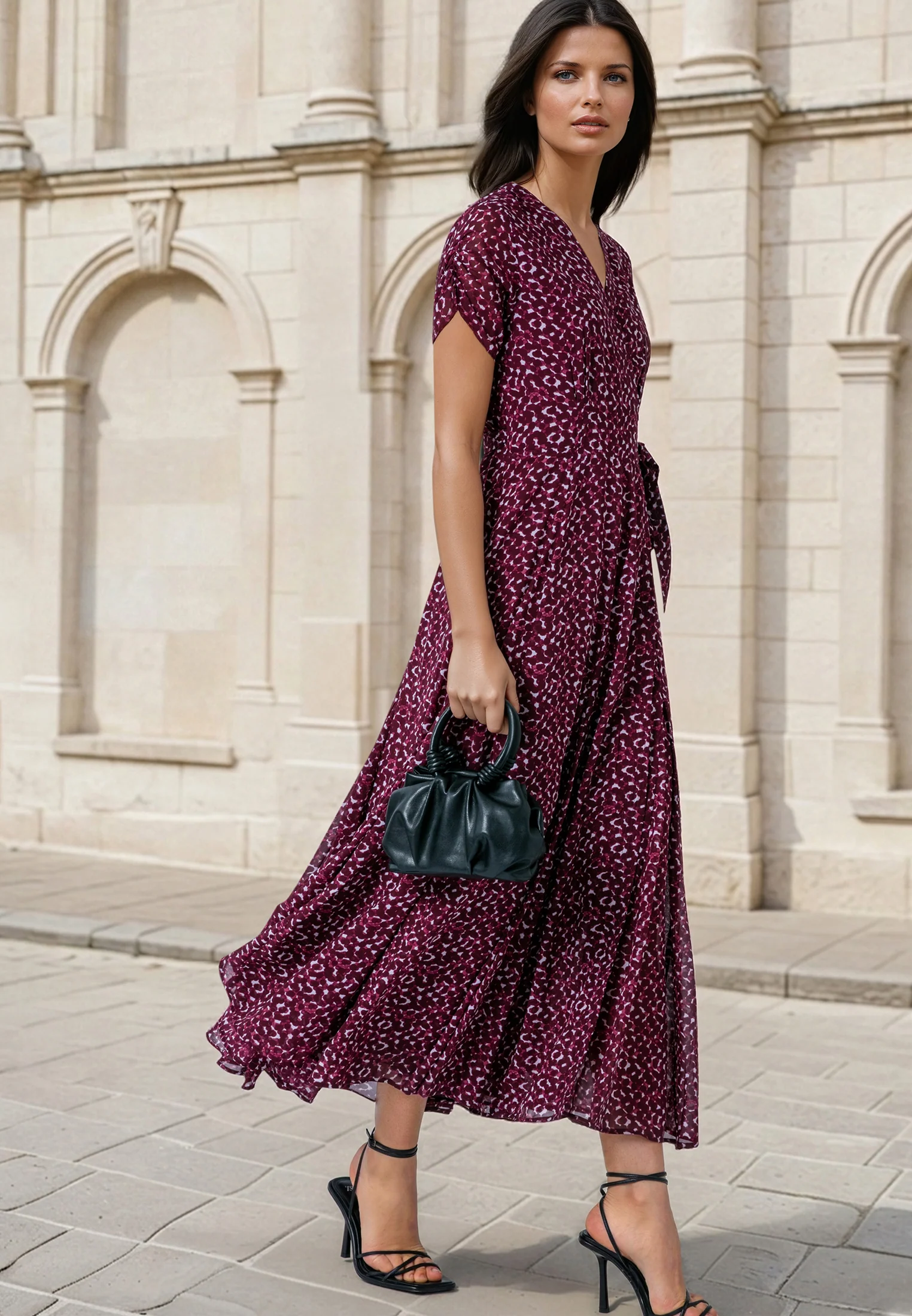 SOLSTICE MAXI DRESS BLEND PORT - Image 3