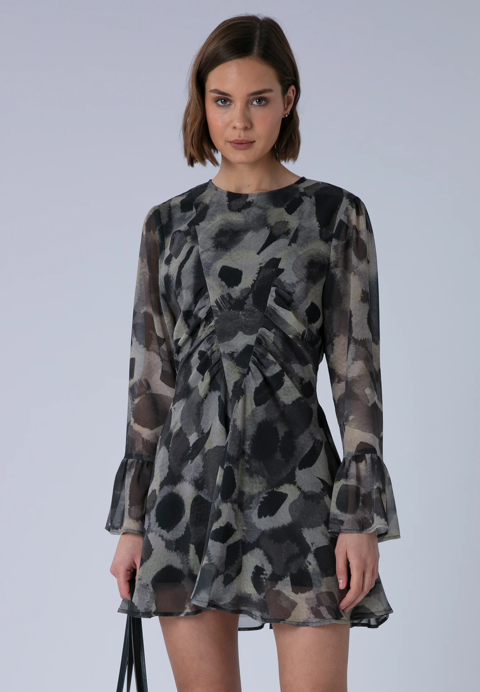 CORINNE SHORT DRESS TERRAZZO YELLOW - Image 4