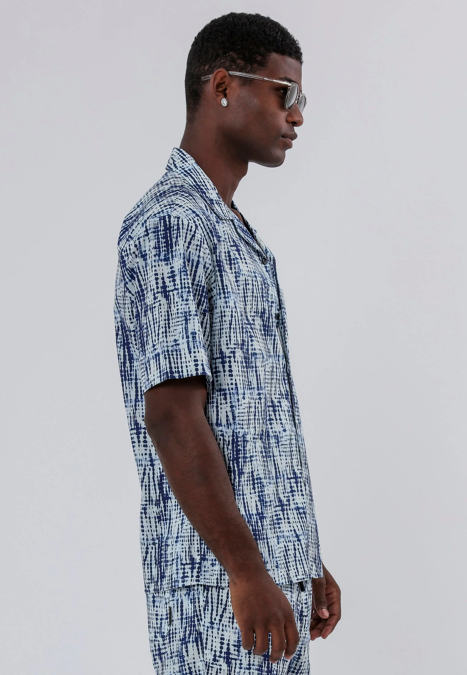 DRIP DYE SHIRT WHITE & BLUE - Image 3
