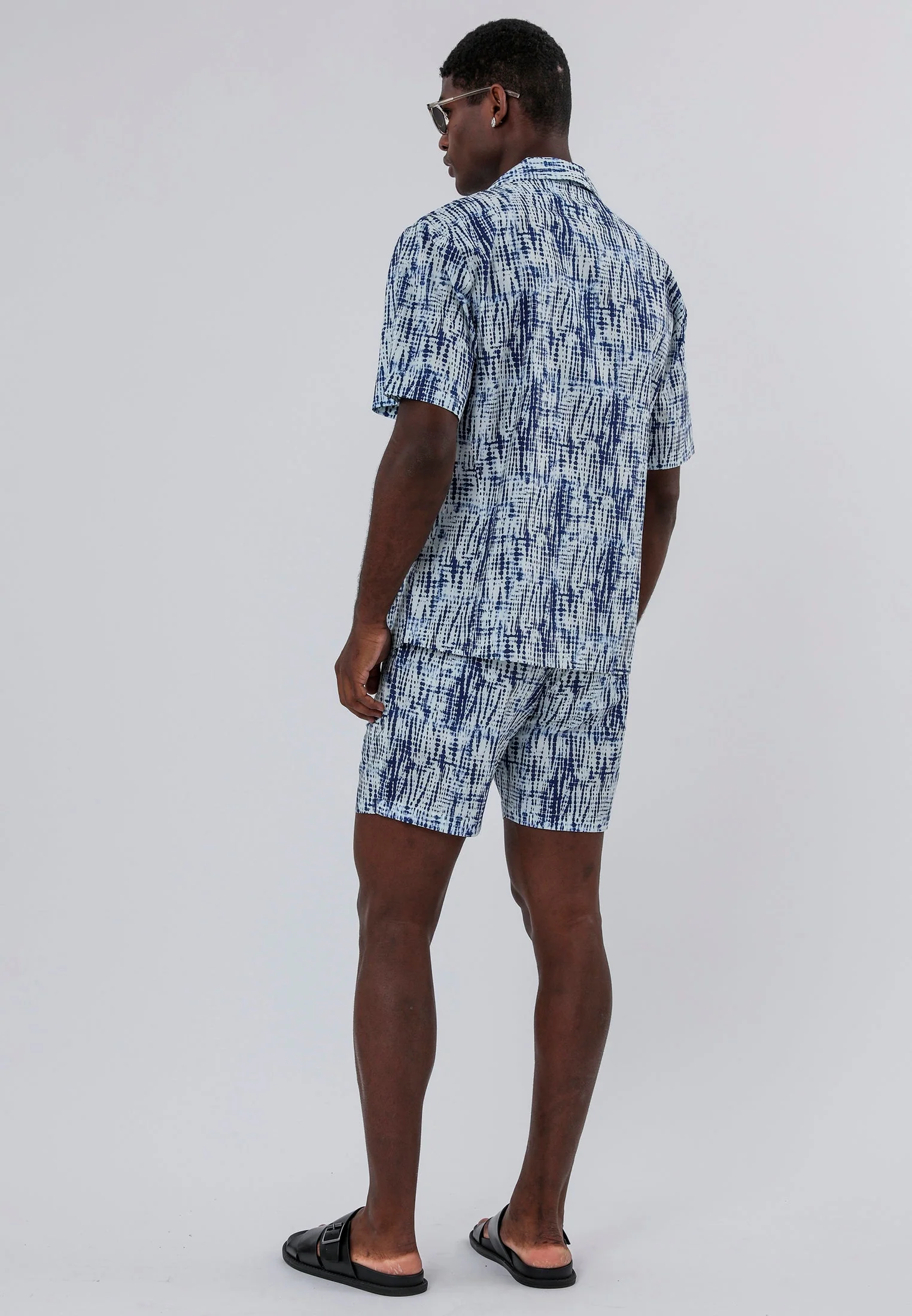 DRIP DYE SHIRT WHITE & BLUE - Image 5