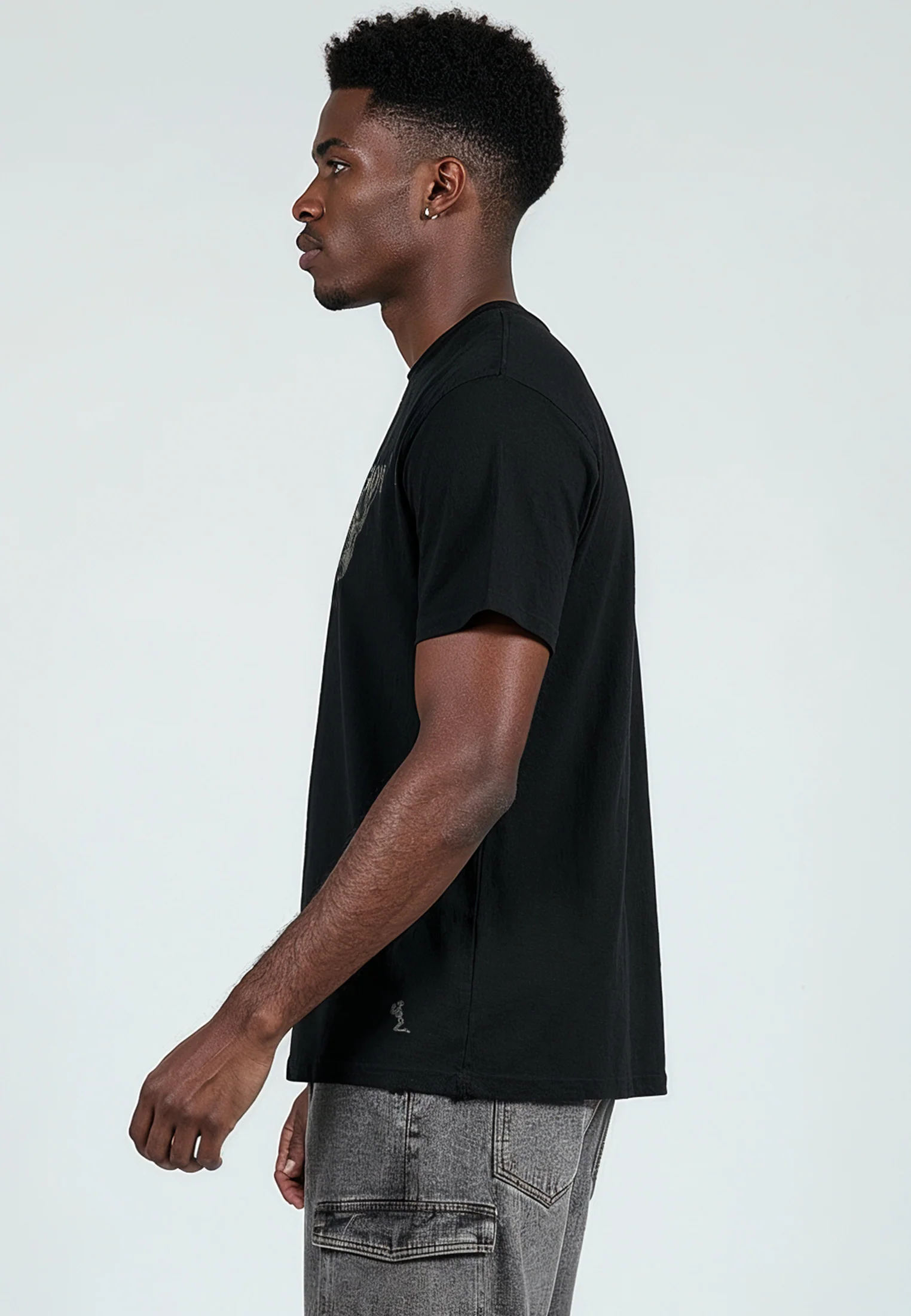 DRIPPING SKULL T-SHIRT BLACK - Image 5