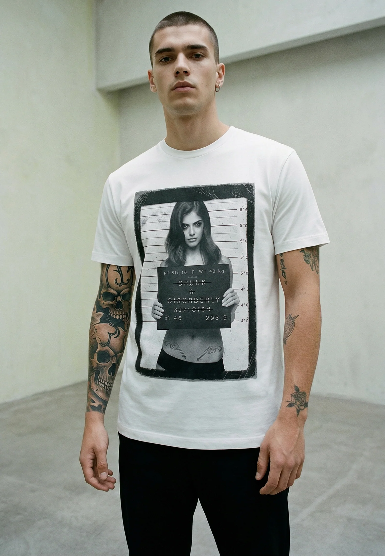 DRUNK & DISORDERLY T-SHIRT WHITE