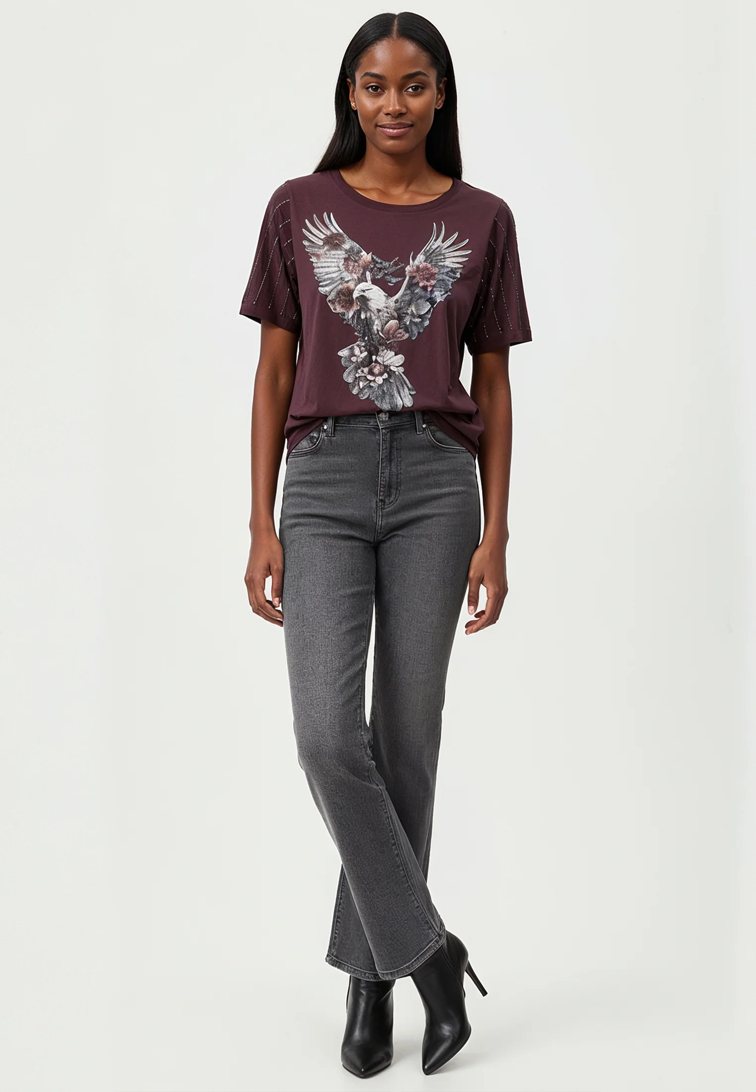 EAGLE T-SHIRT MAUVE WINE - Image 2