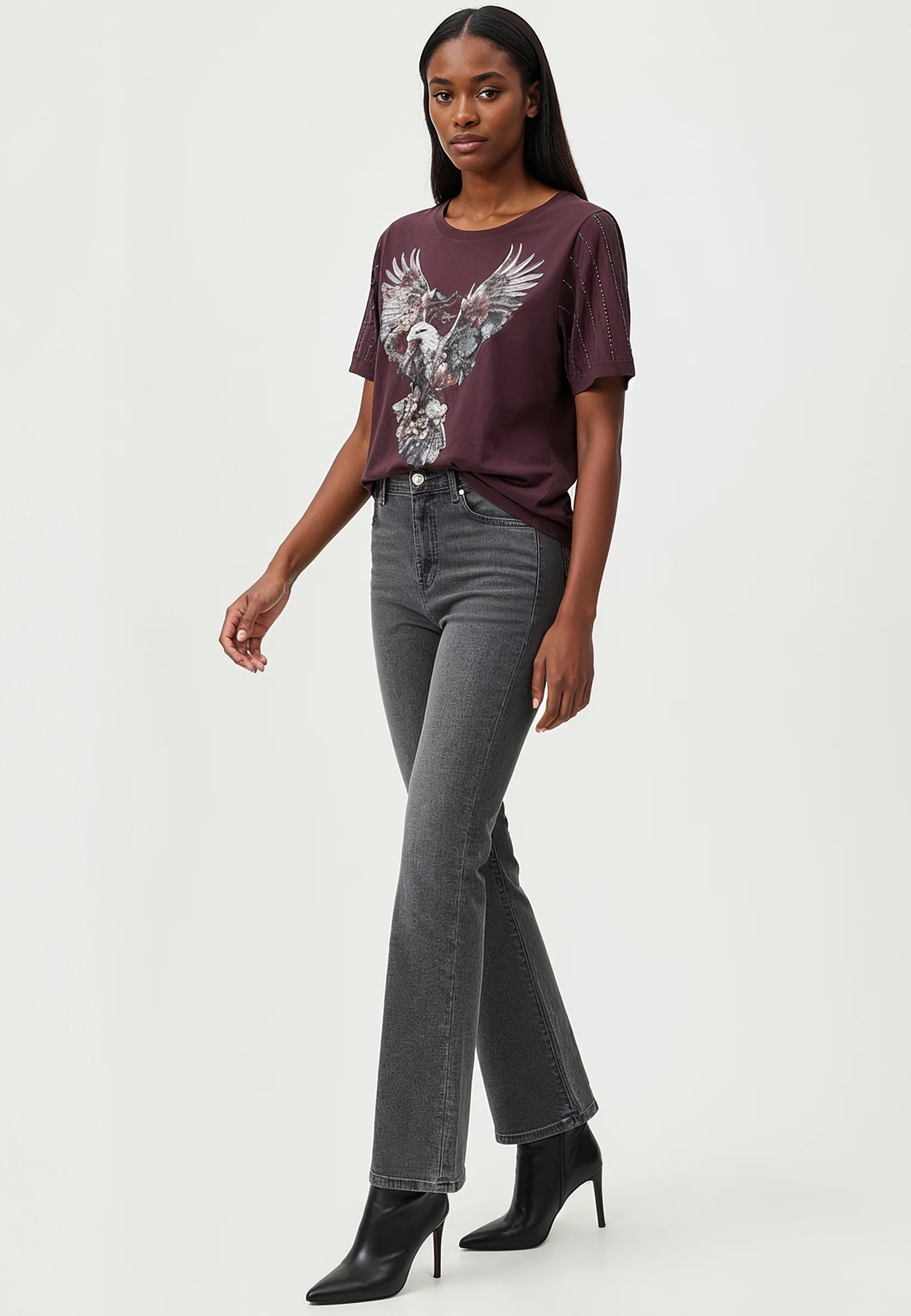 EAGLE T-SHIRT MAUVE WINE - Image 6