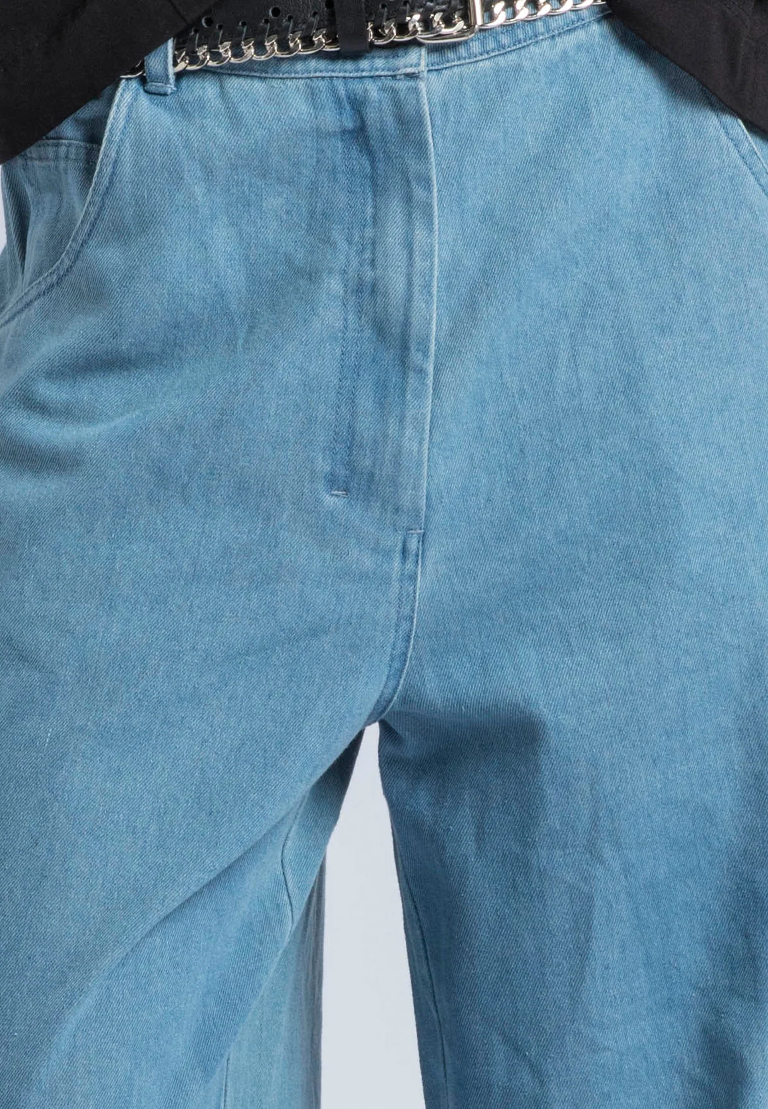 ECCENTRIC WASHED BLUE TROUSERS - Image 2