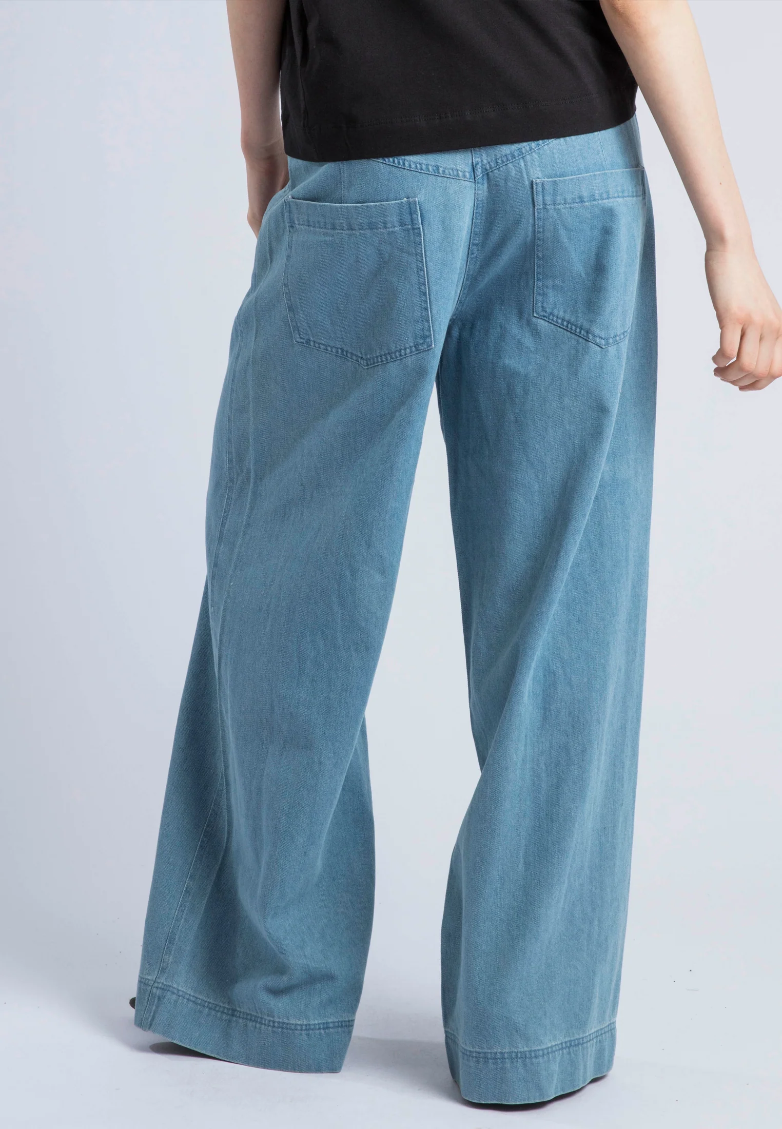 ECCENTRIC WASHED BLUE TROUSERS - Image 4