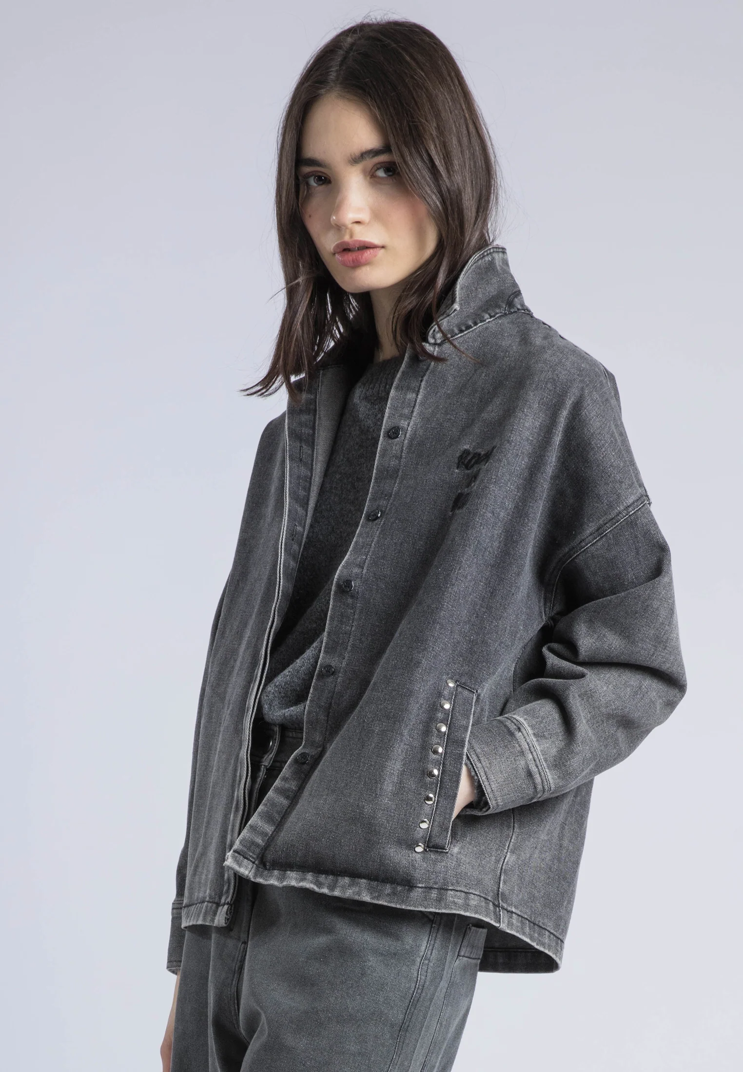 ECCENTRIC SHIRT GREY DENIM - Image 3
