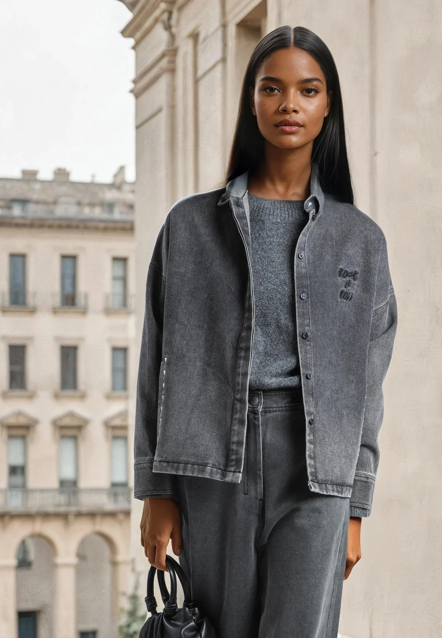 ECCENTRIC SHIRT GREY DENIM - Image 4