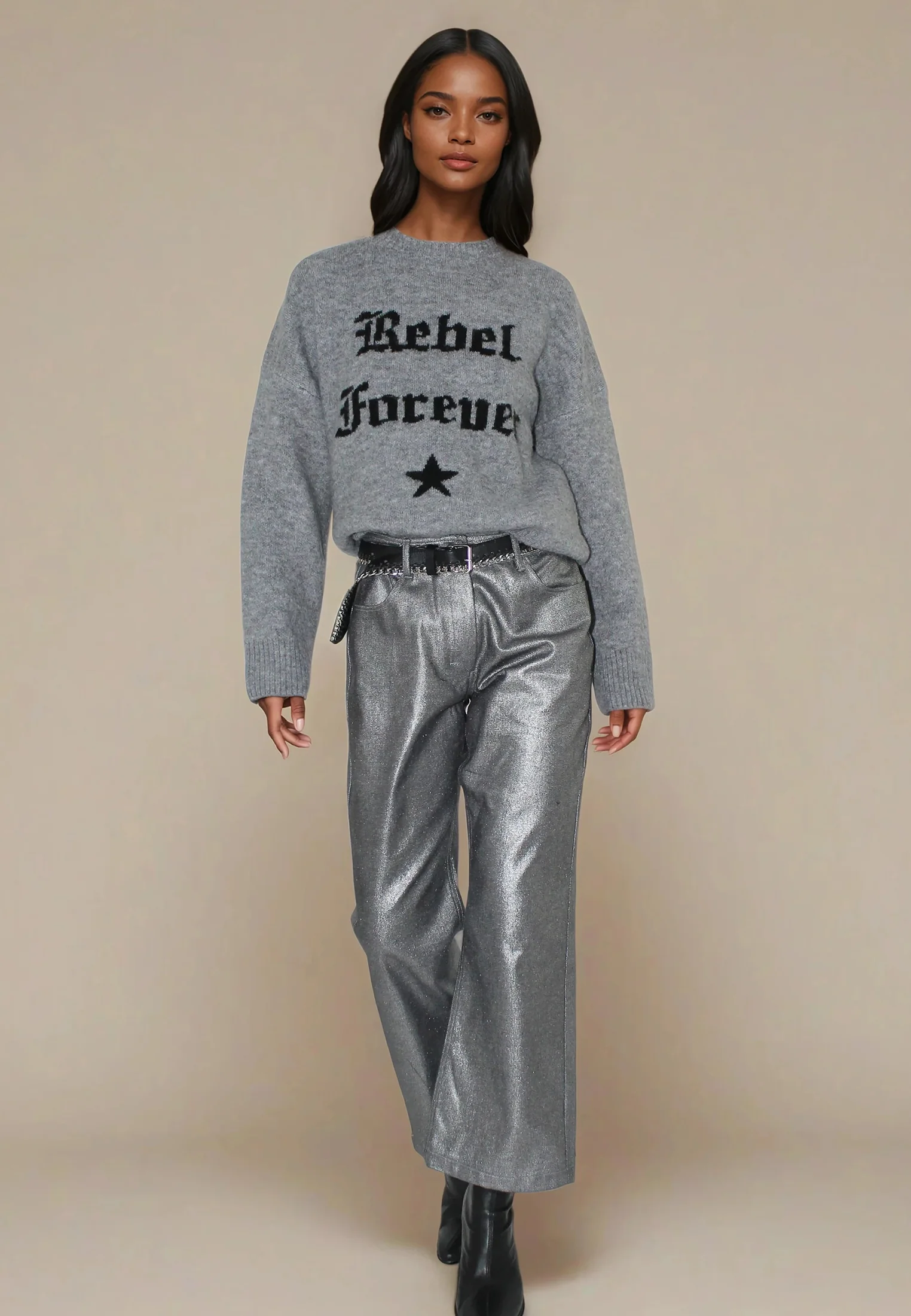 ECCENTRIC JEANS SILVER FOIL - Image 6