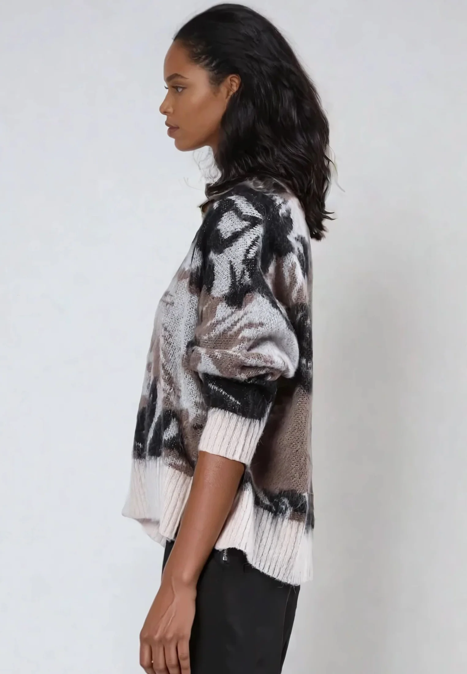 ECCENTRIC JUMPER STONE & TAUPE - Image 4