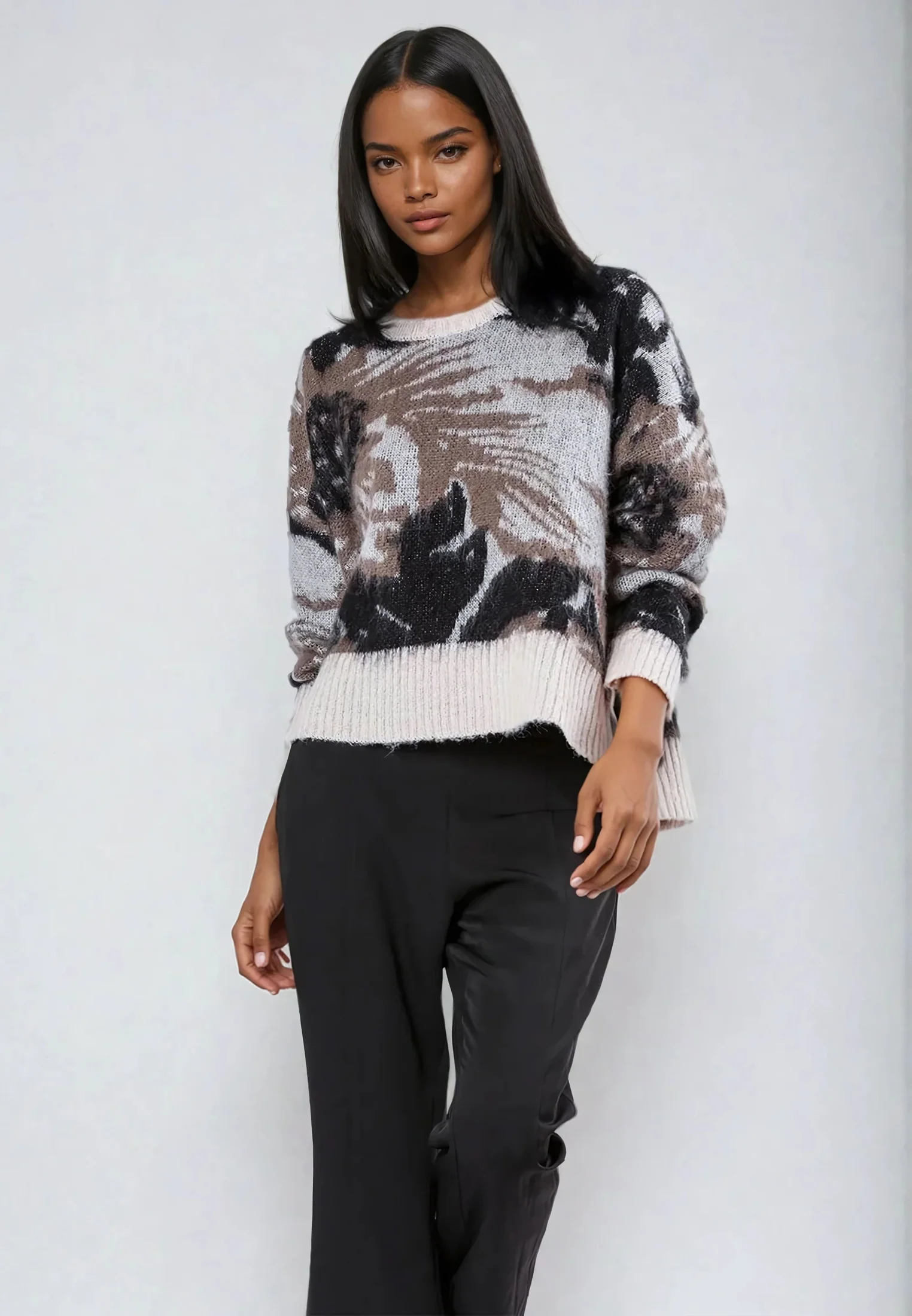 ECCENTRIC JUMPER STONE & TAUPE - Image 6