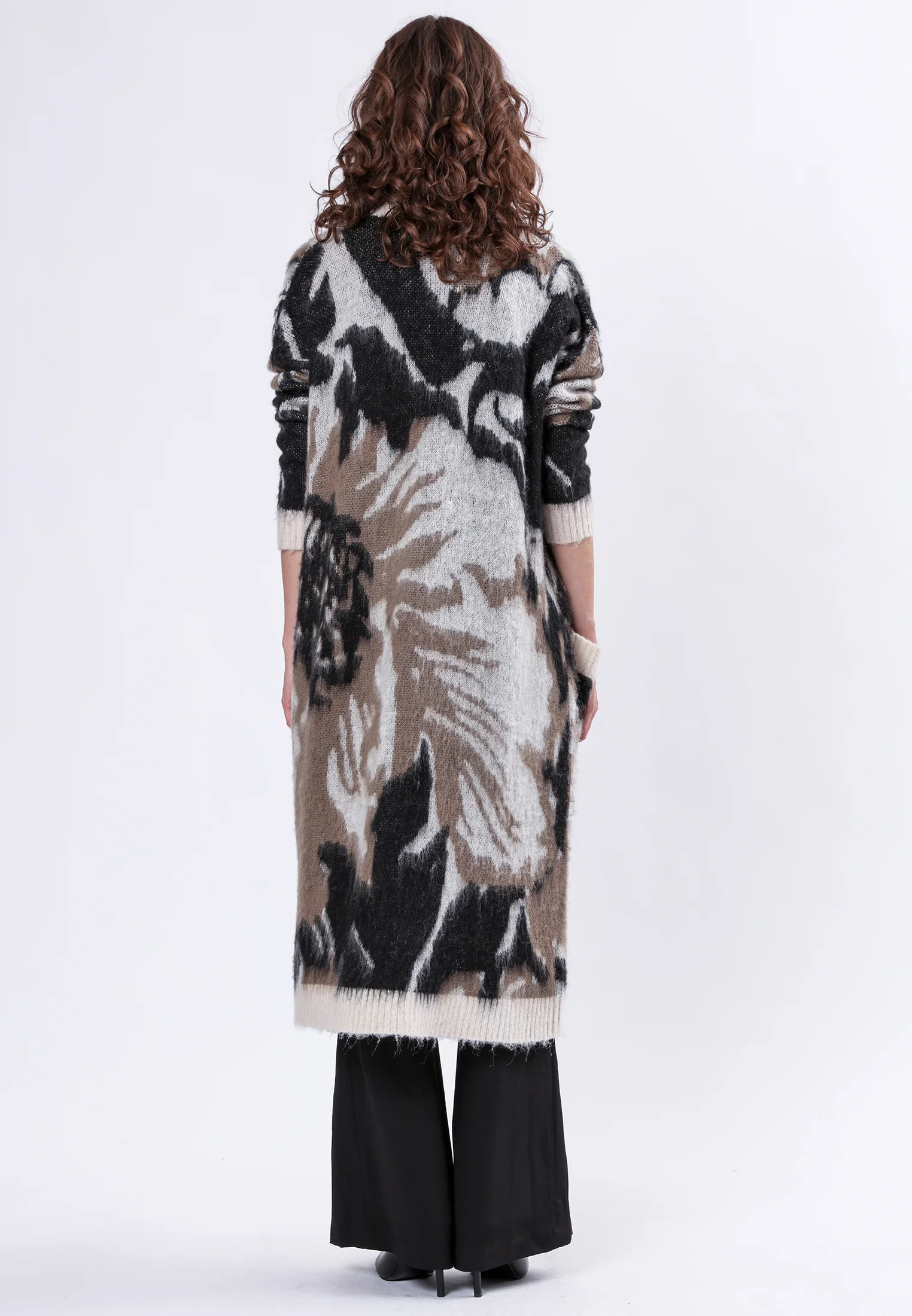 ECCENTRIC COAT-CARDIGAN STONE & TAUPE - Image 3